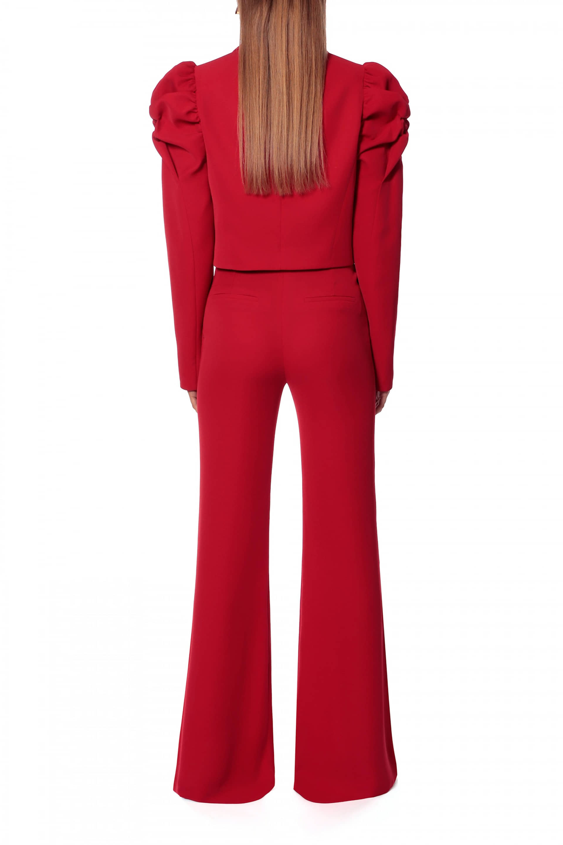 Pants Leontine Ribbon Red made by HALEWSKI