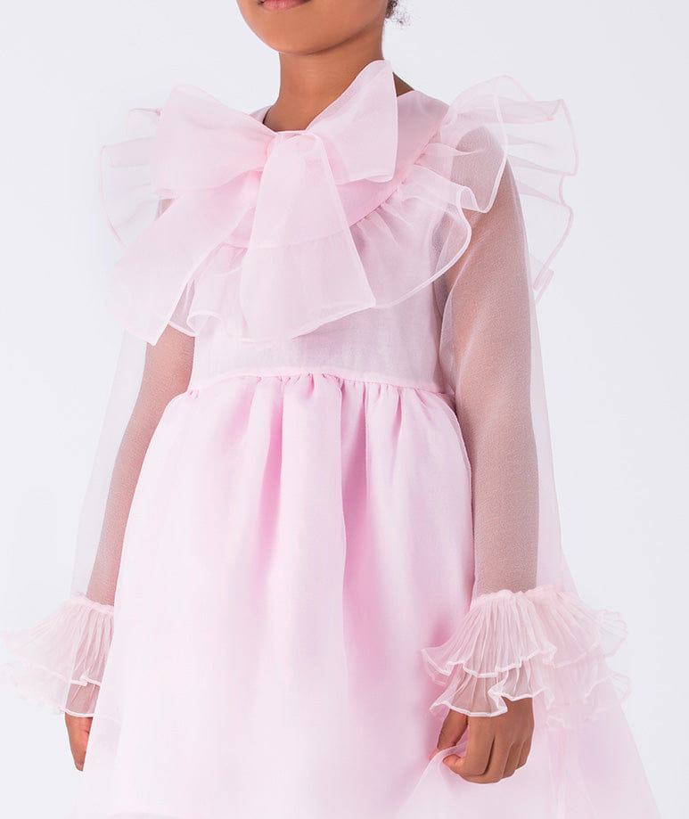 Organza Bow Dress made by Mama Luma