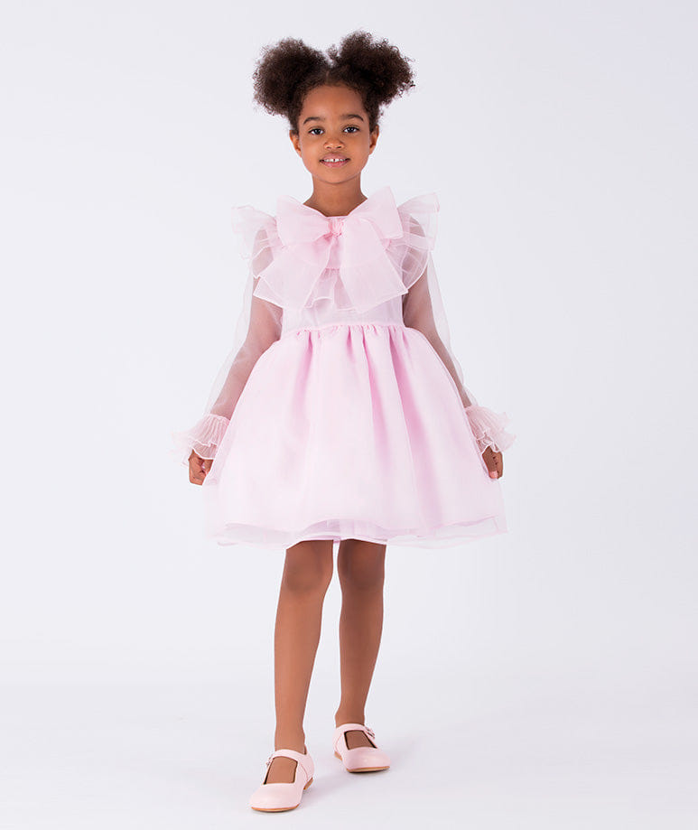 Organza Bow Dress made by Mama Luma