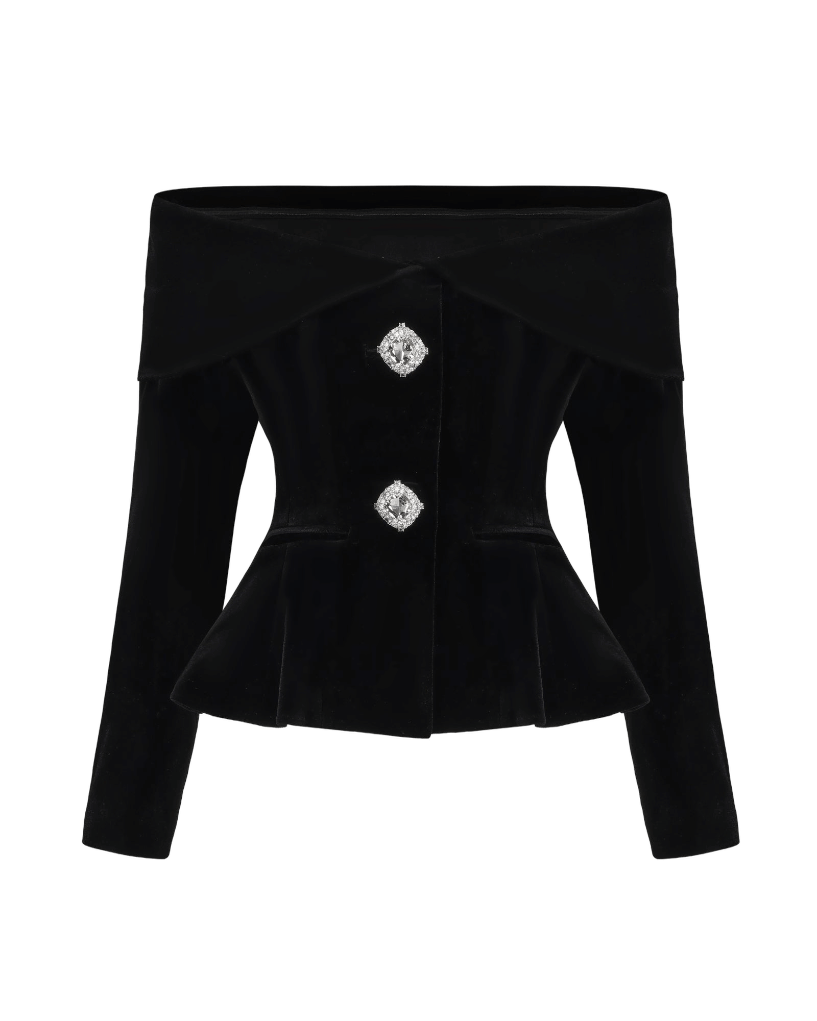 Blaire Velvet Top (Black) made by Nana Jacqueline