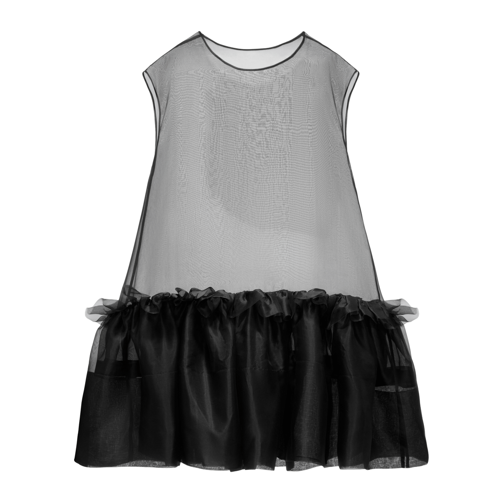 Midi Silk Dress With Ruffles made by YAVORSKA