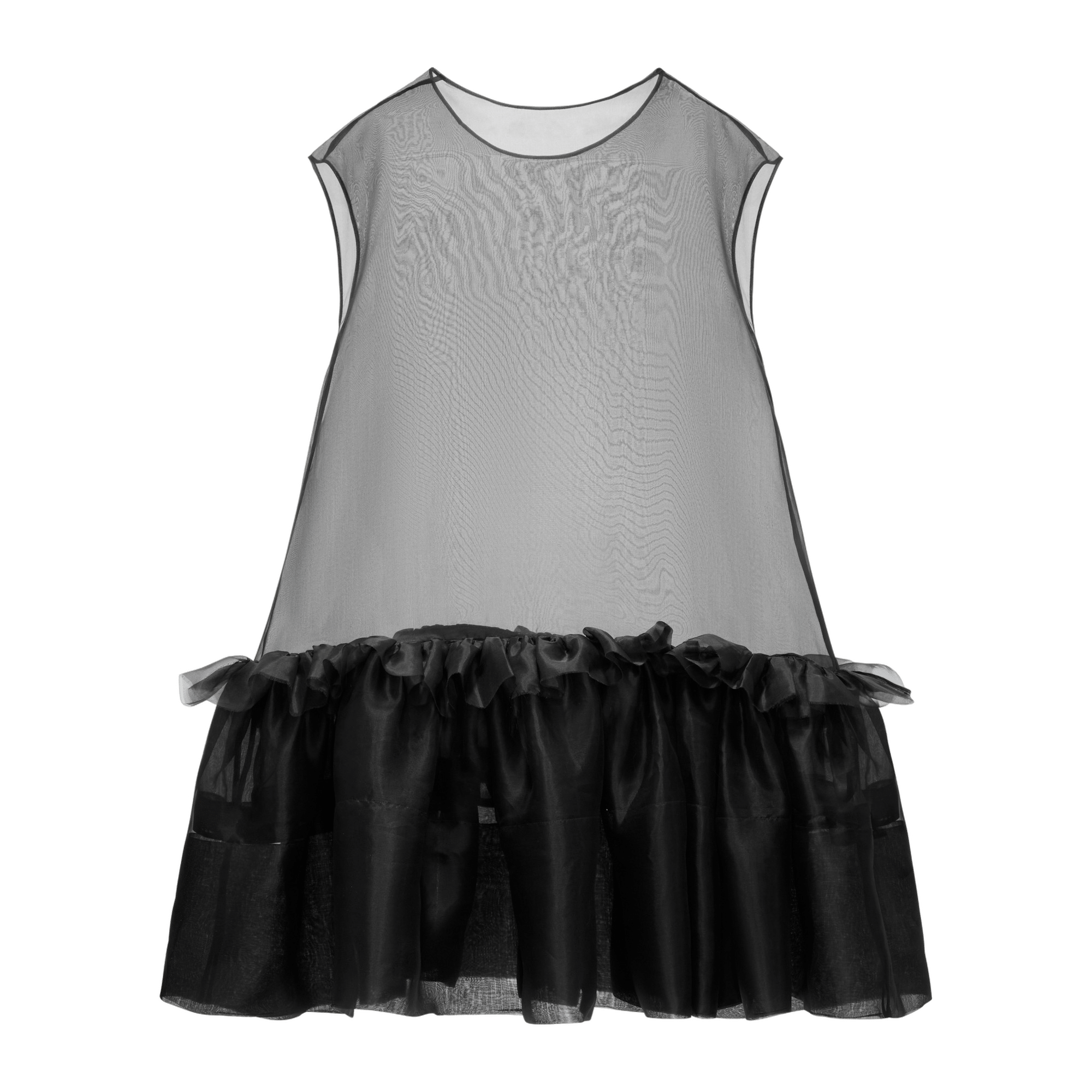 Midi Silk Dress With Ruffles made by YAVORSKA