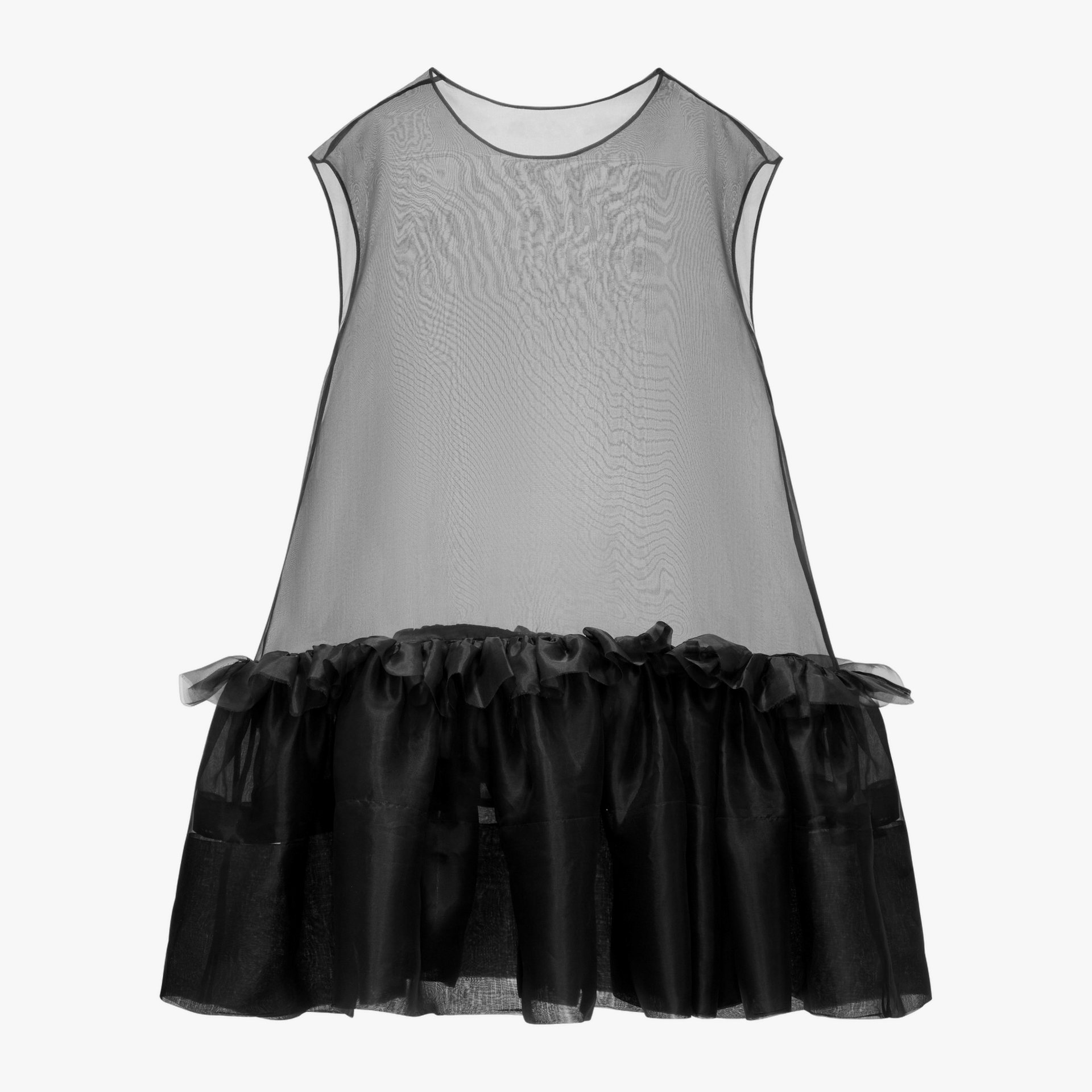 Midi Silk Dress With Ruffles made by YAVORSKA