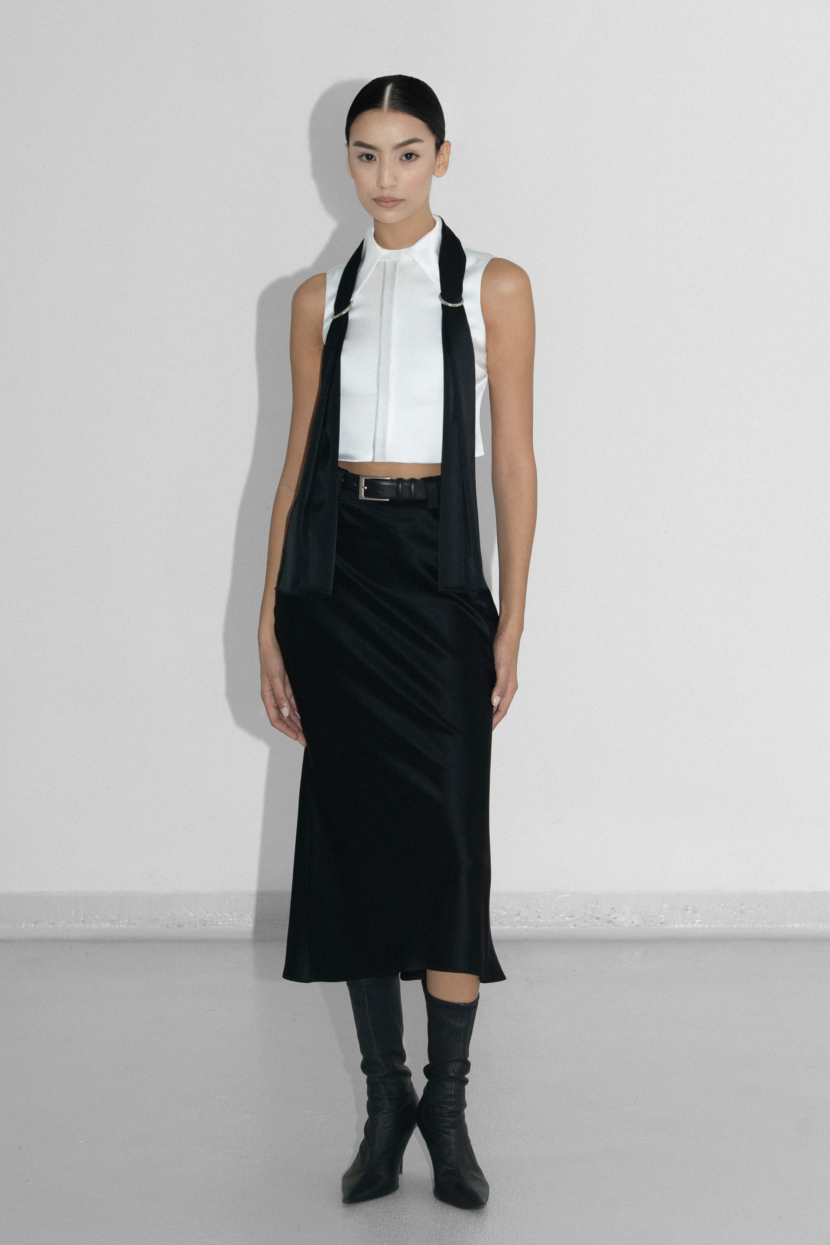 BIAS-CUT MIDI SKIRT made by Vestiaire d'un Oiseau Libre