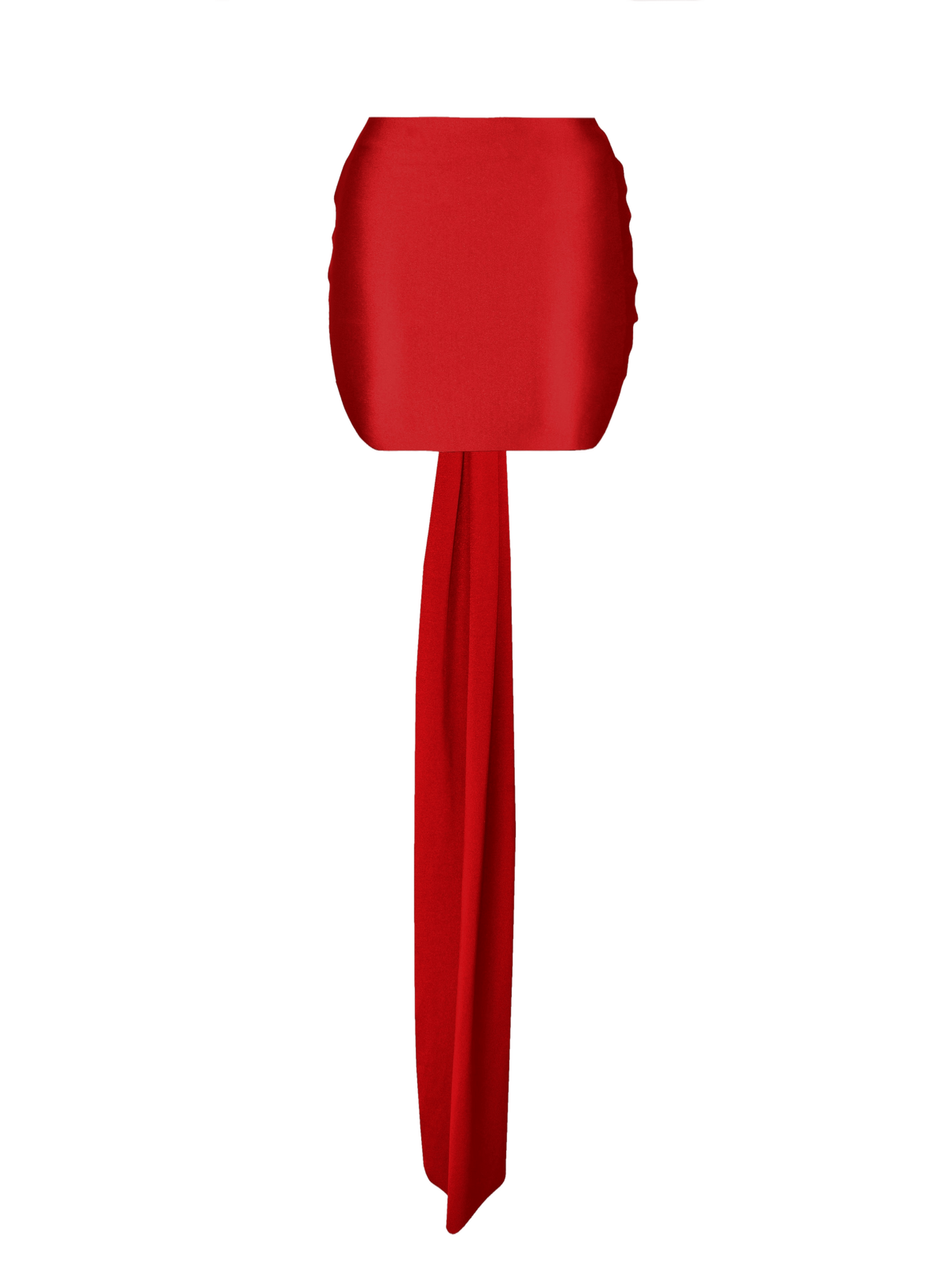 Vari Short Skirt Red made by Lediel