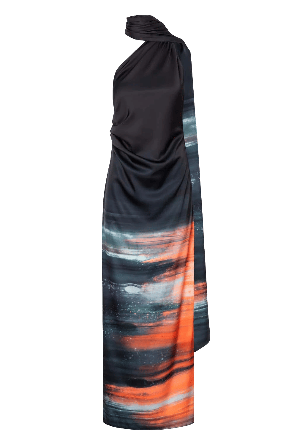 black knit maxi dress with sleeves Kloey Long Sleeve Knit Maxi Dress L | XL | Black | Womens