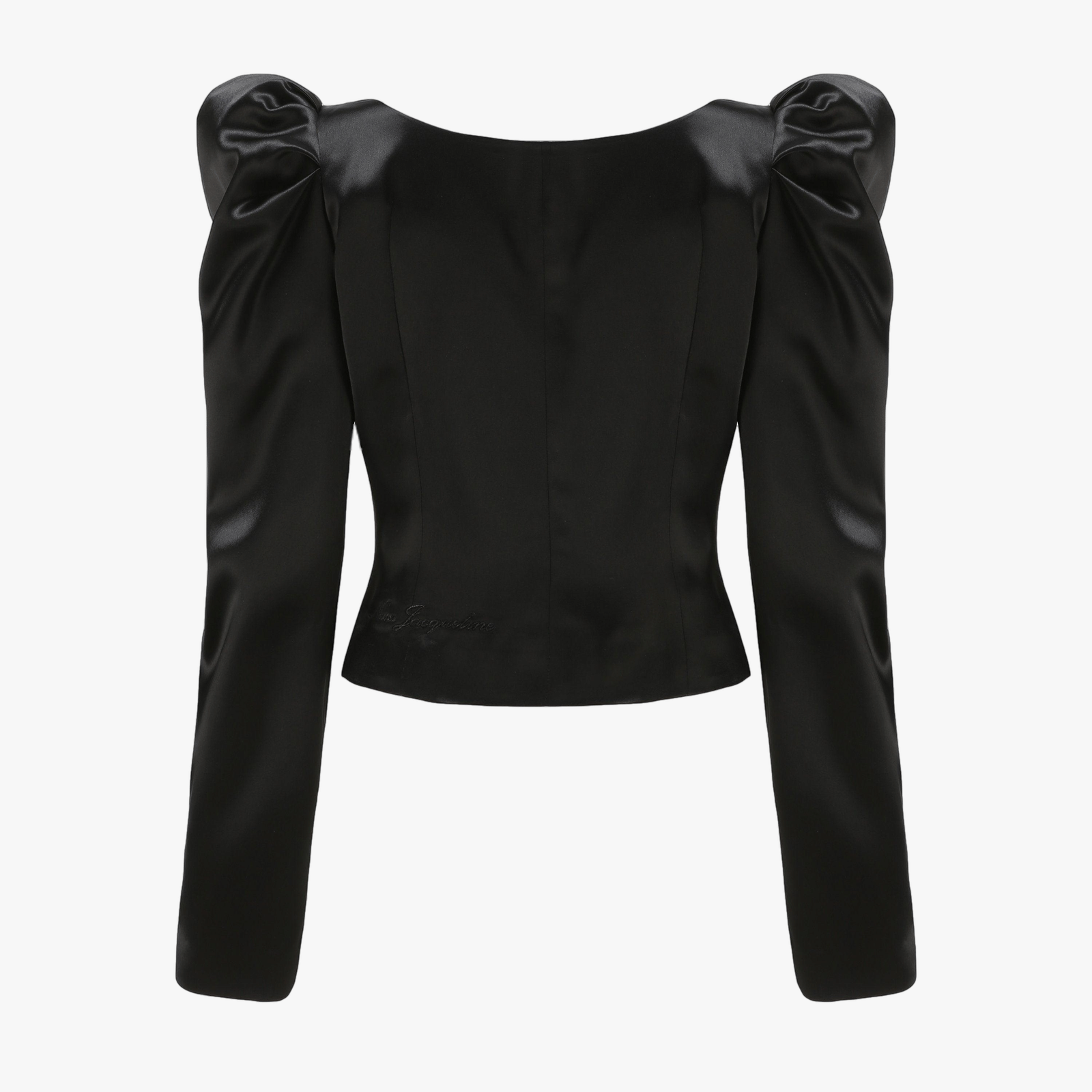 Black Jaylene Satin Shirt (Final Sale) in Black made by Nana Jacqueline