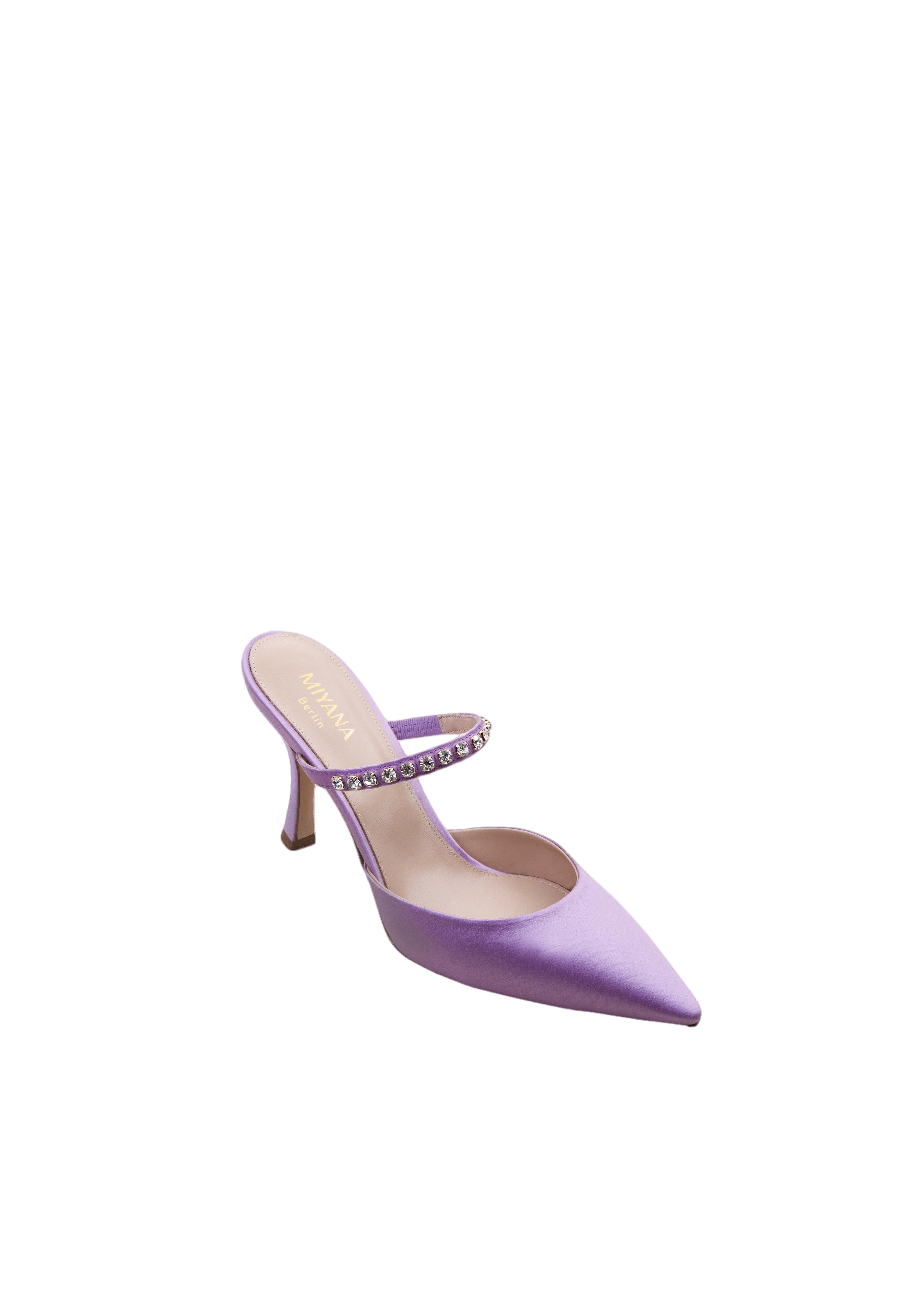 Louna Mules in Purple made by Miyana Berlin