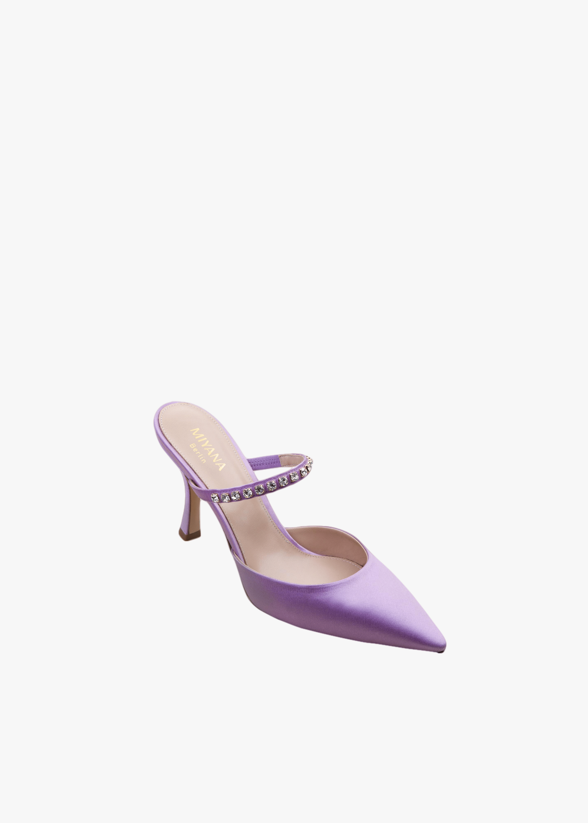 Louna Mules in Purple made by Miyana Berlin