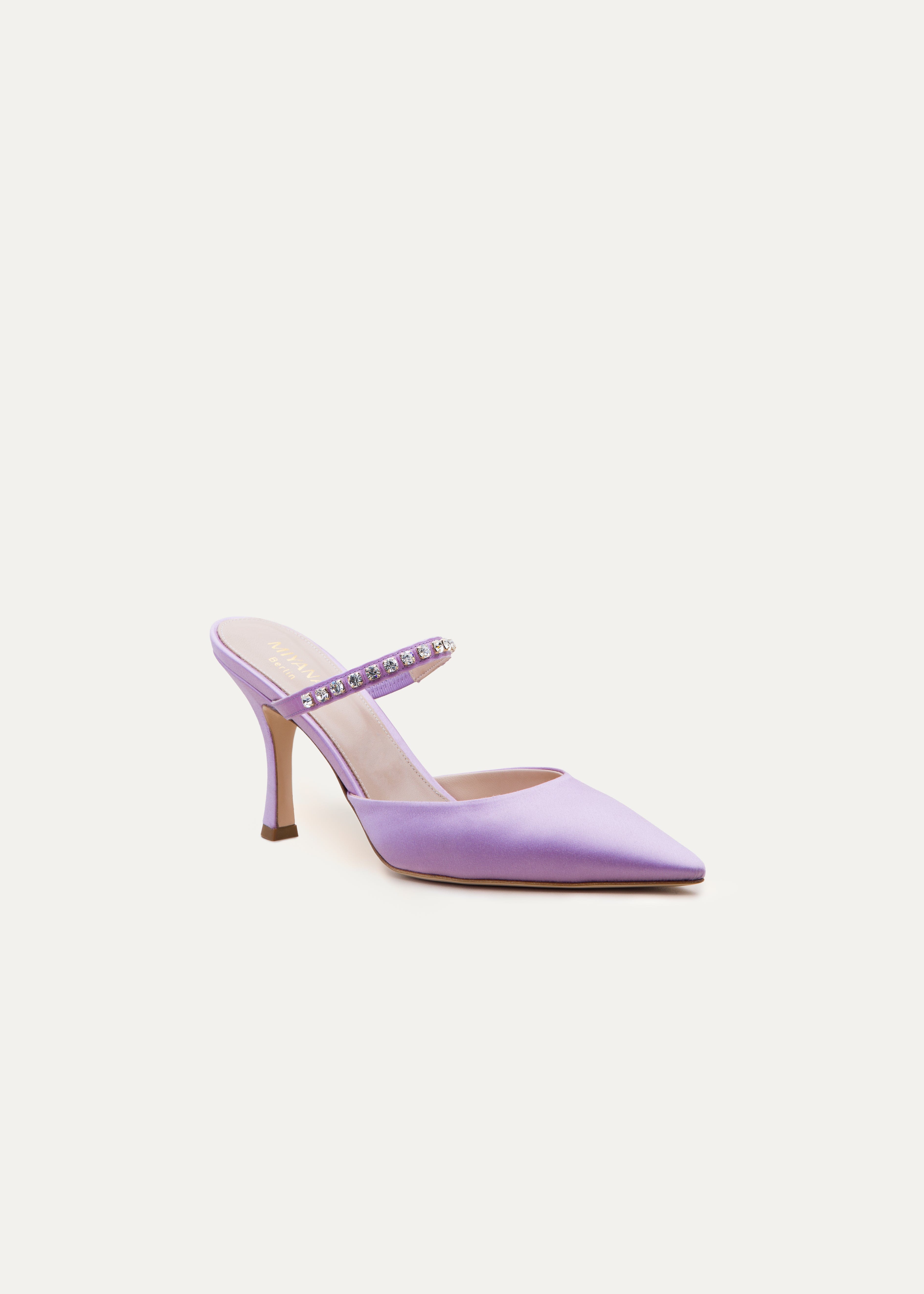 Louna Mules in Purple made by Miyana Berlin