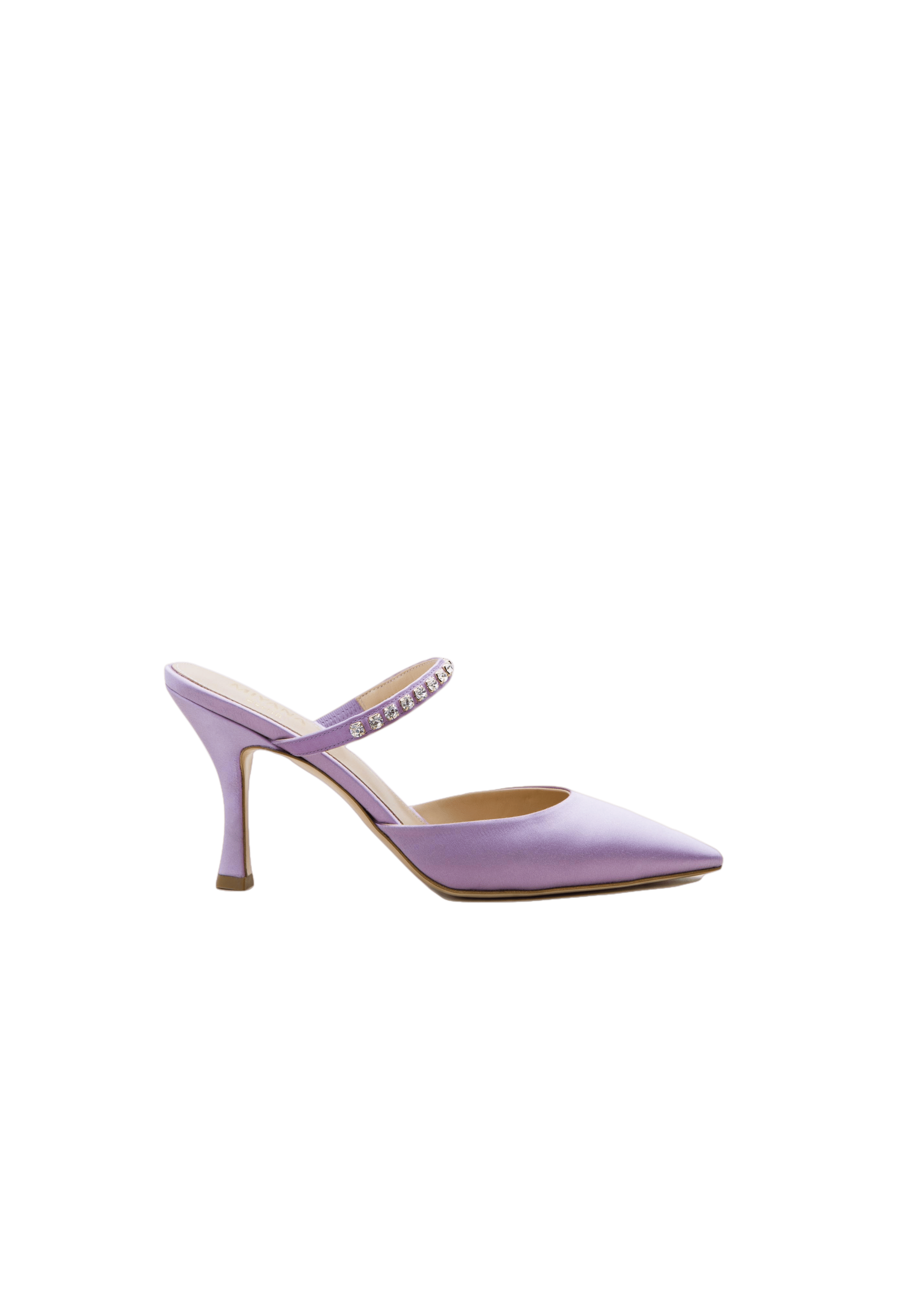 Louna Mules in Purple made by Miyana Berlin