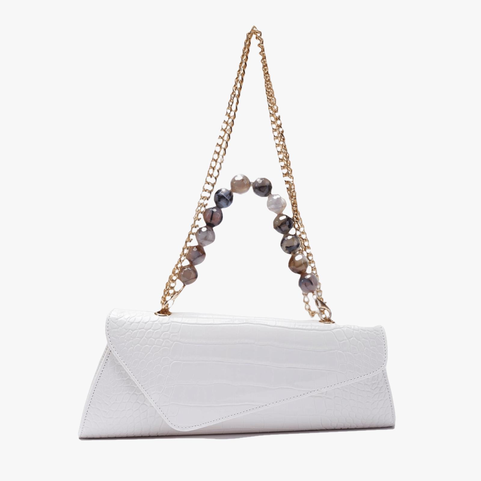 Ghalia - White - Clutch made by ALIEL