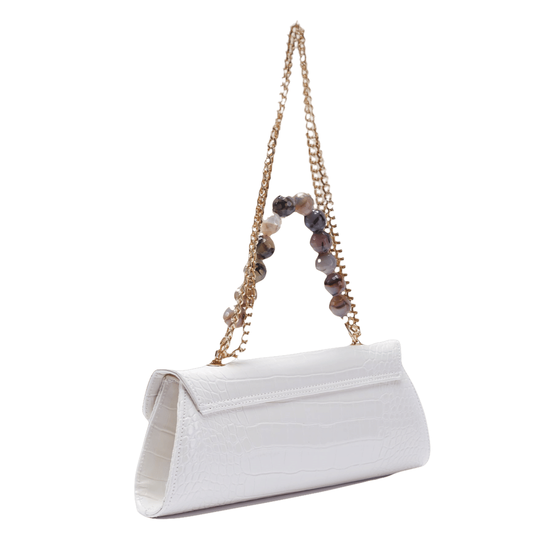 Ghalia - White - Clutch made by ALIEL