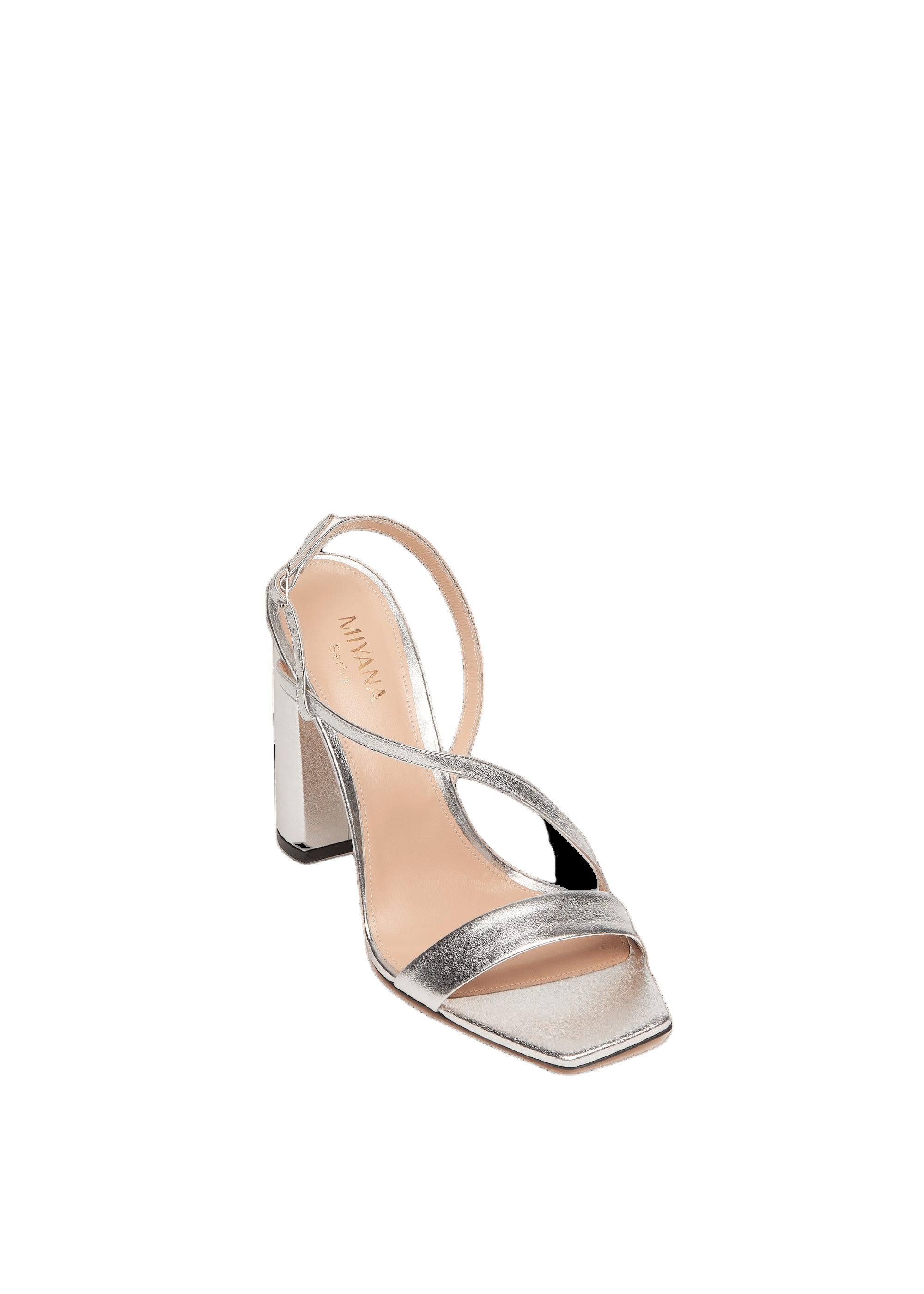Kaia Sandals in Silver made by Miyana Berlin