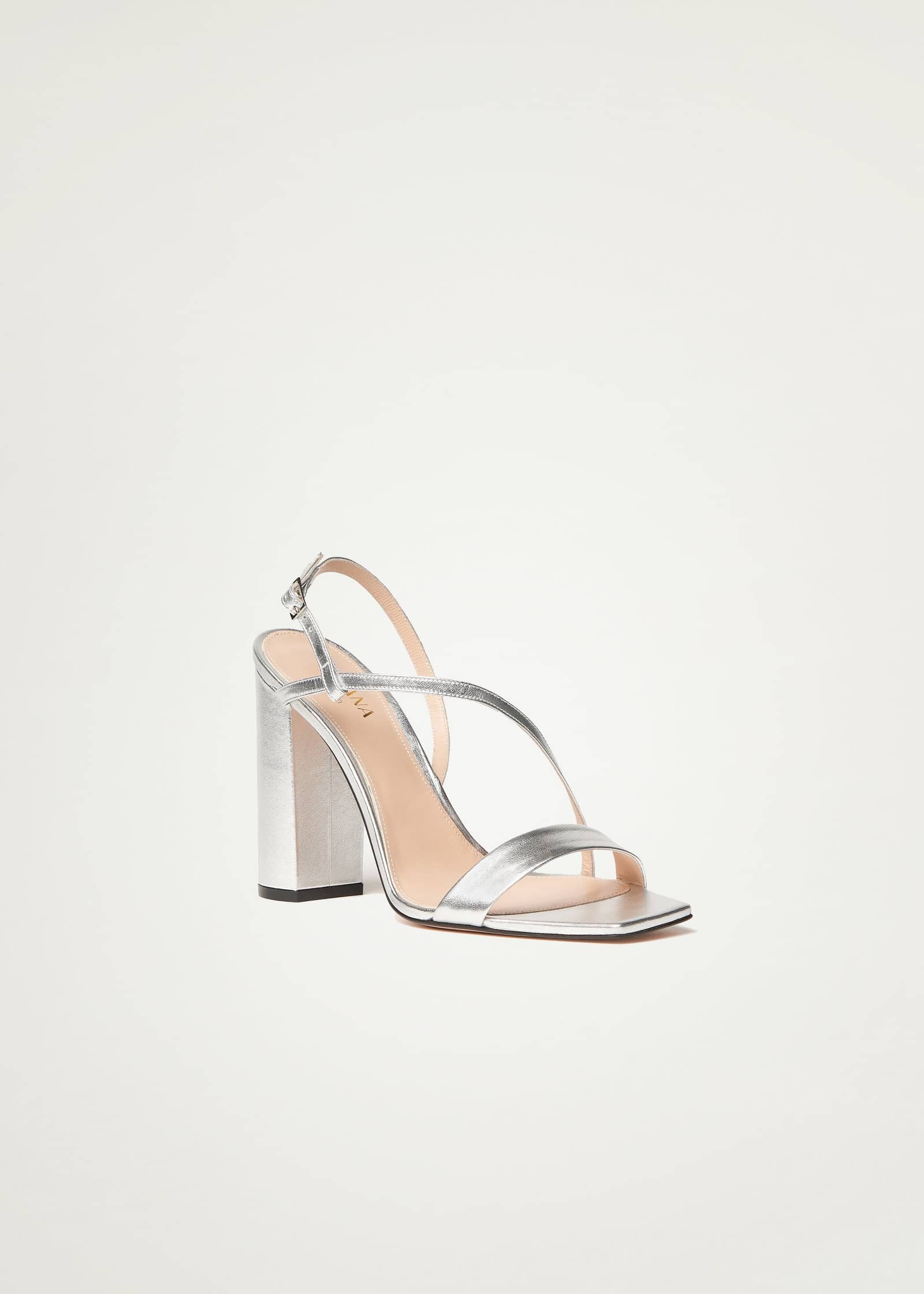 Kaia Sandals in Silver made by Miyana Berlin