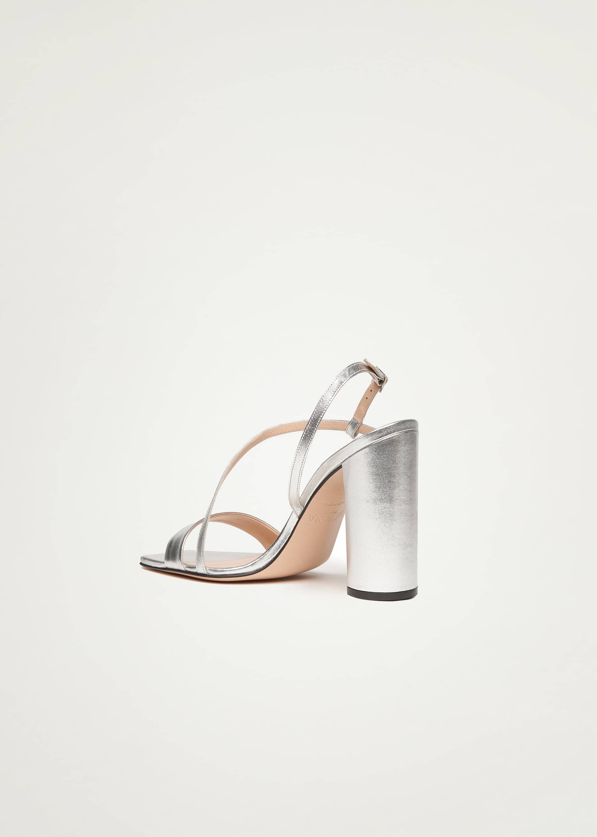 Kaia Sandals in Silver made by Miyana Berlin