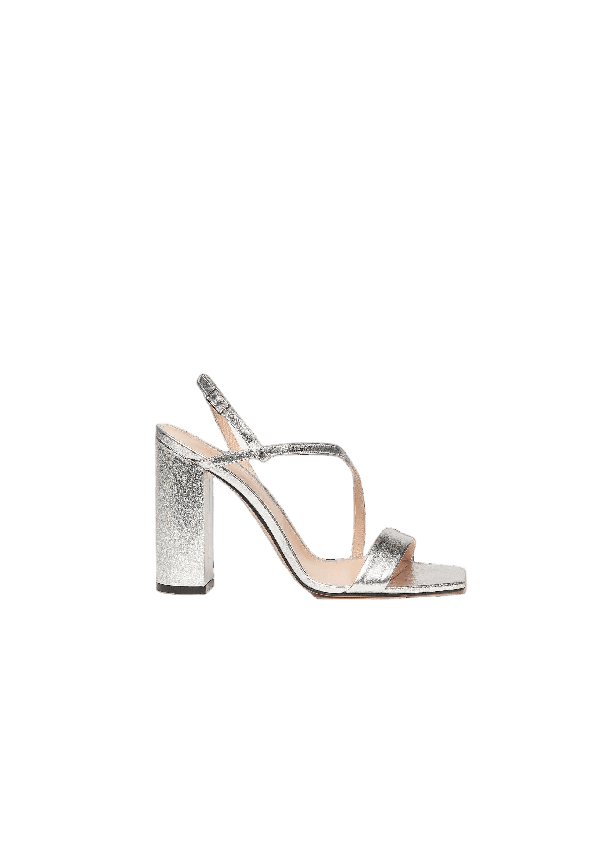Kaia Sandals in Silver made by Miyana Berlin