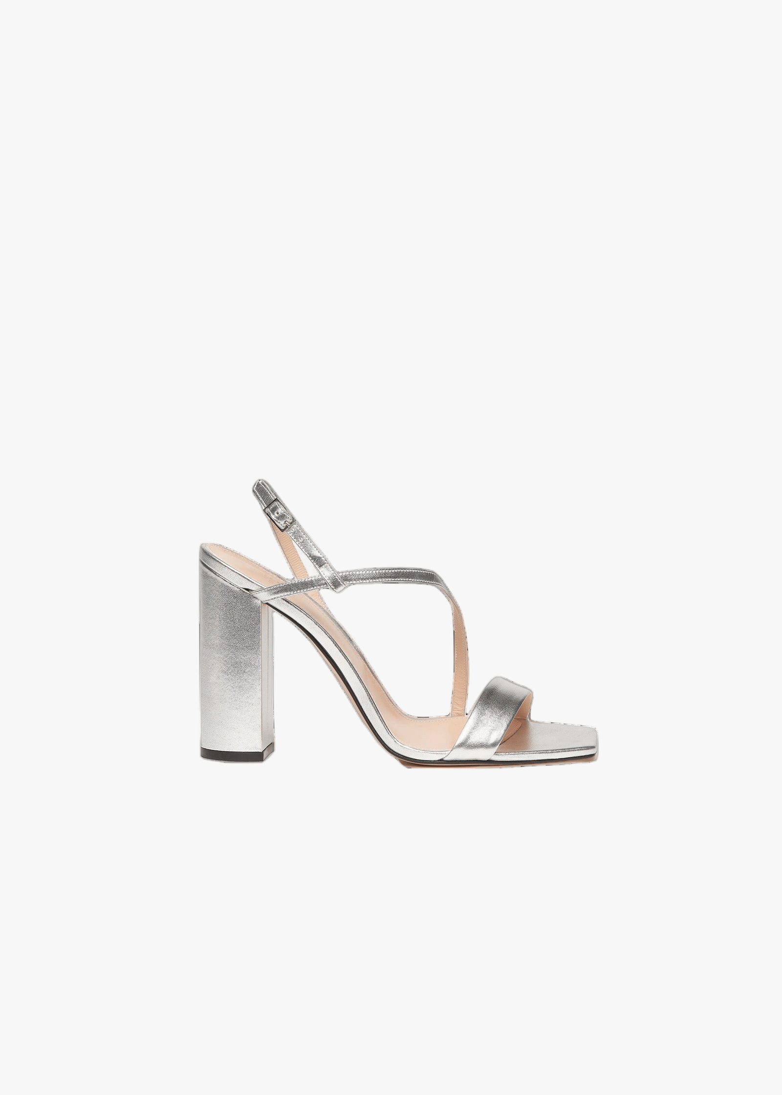 Kaia Sandals in Silver made by Miyana Berlin