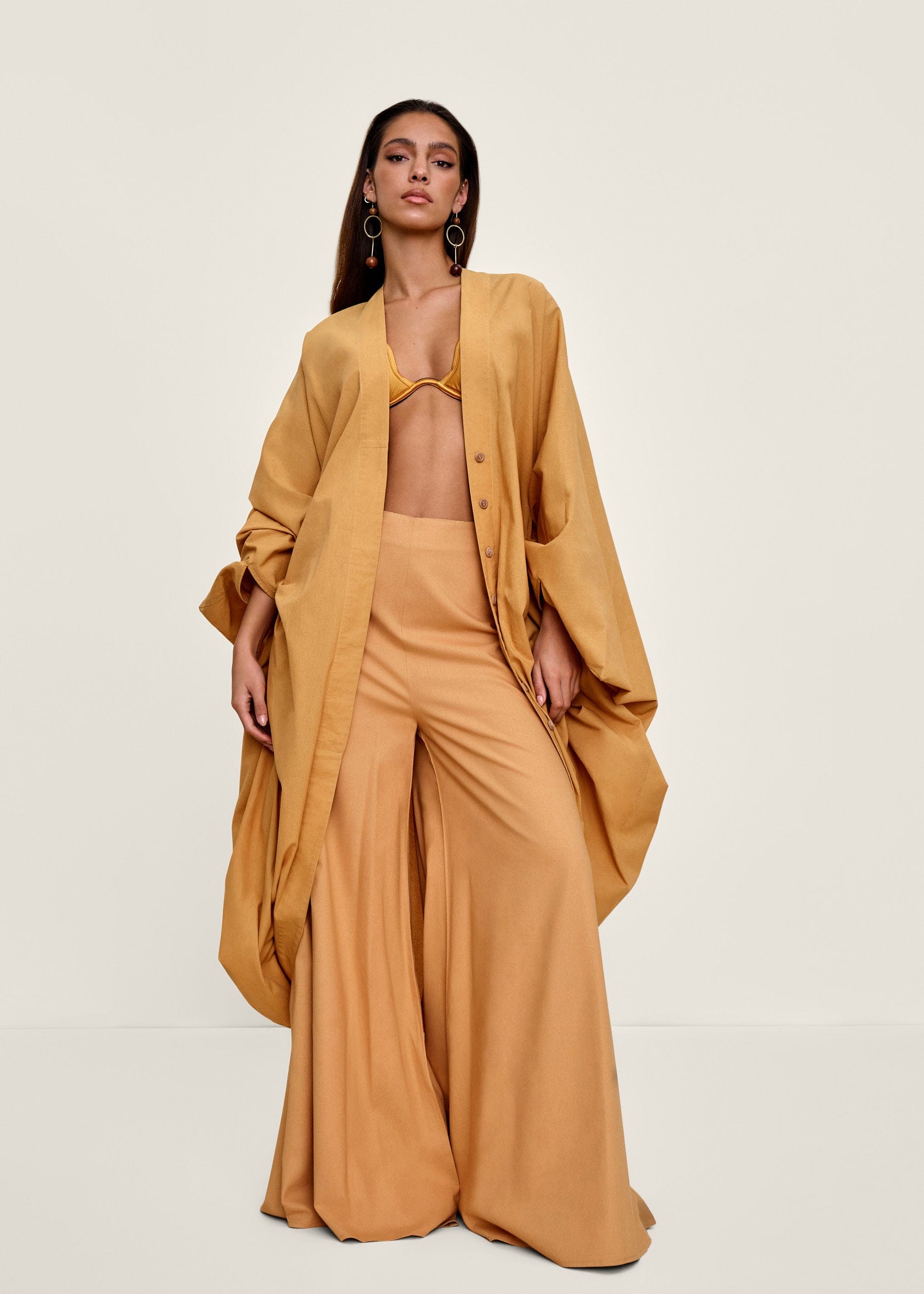 LABU ROBE - MUSTARD made by Andrea Iyamah