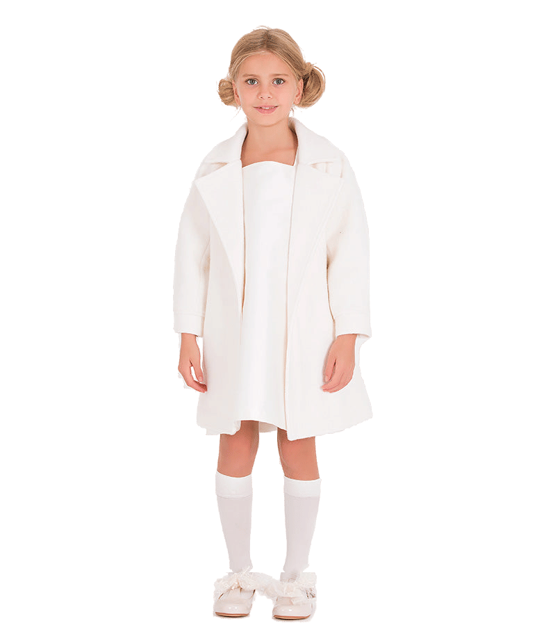 Exquisite White Coat made by Mama Luma