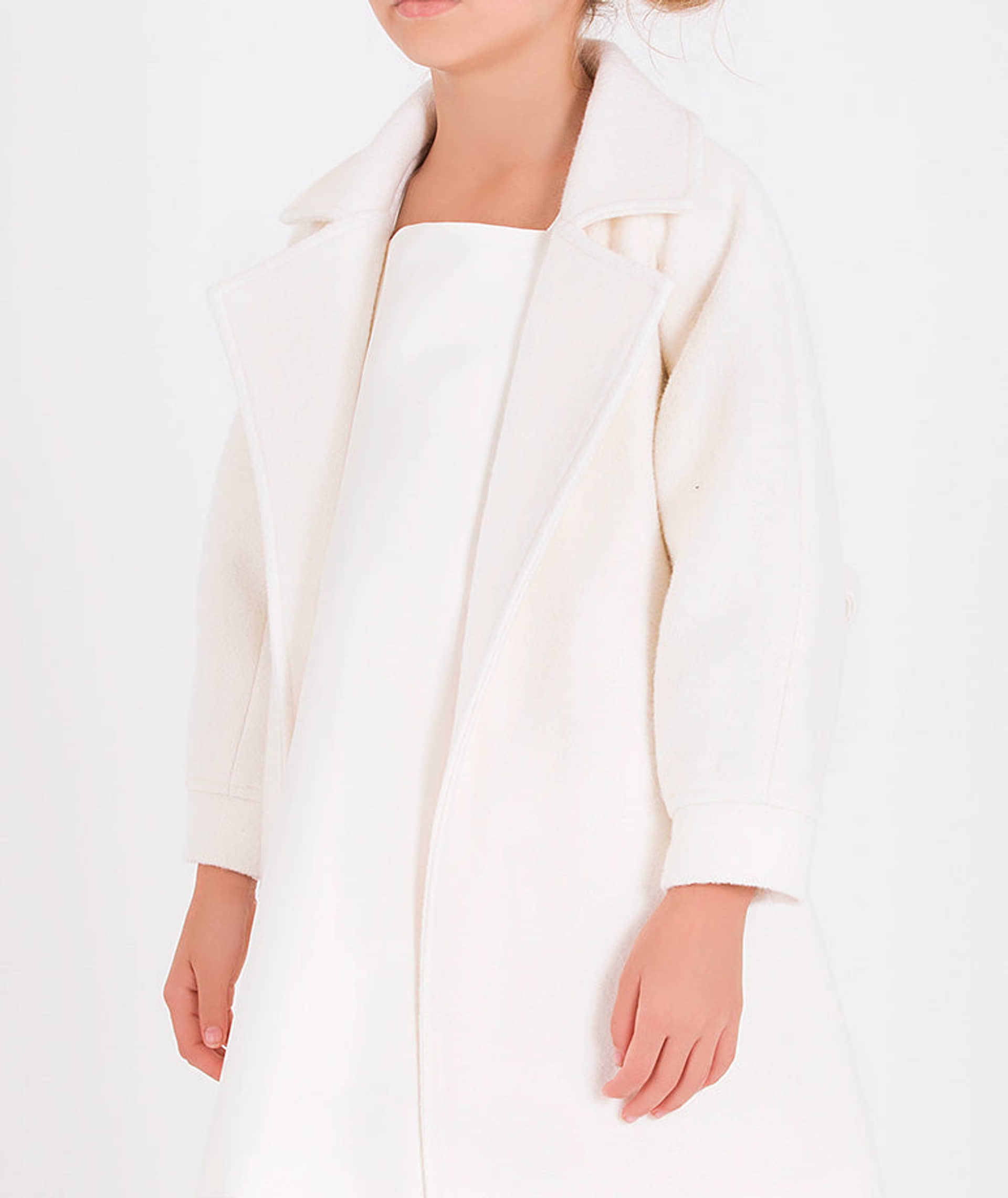 Exquisite White Coat made by Mama Luma