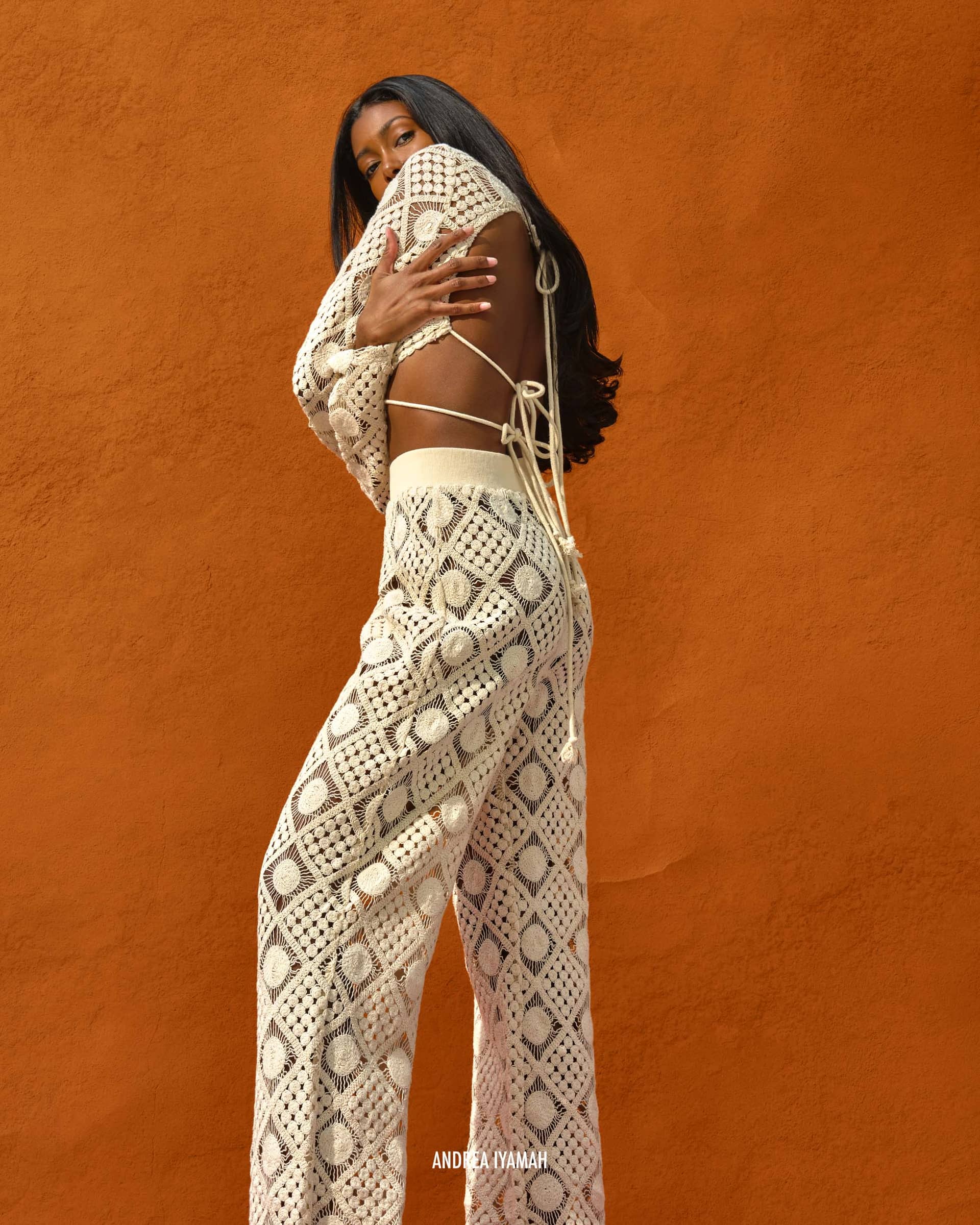 HIRA CROCHET PANTS made by Andrea Iyamah