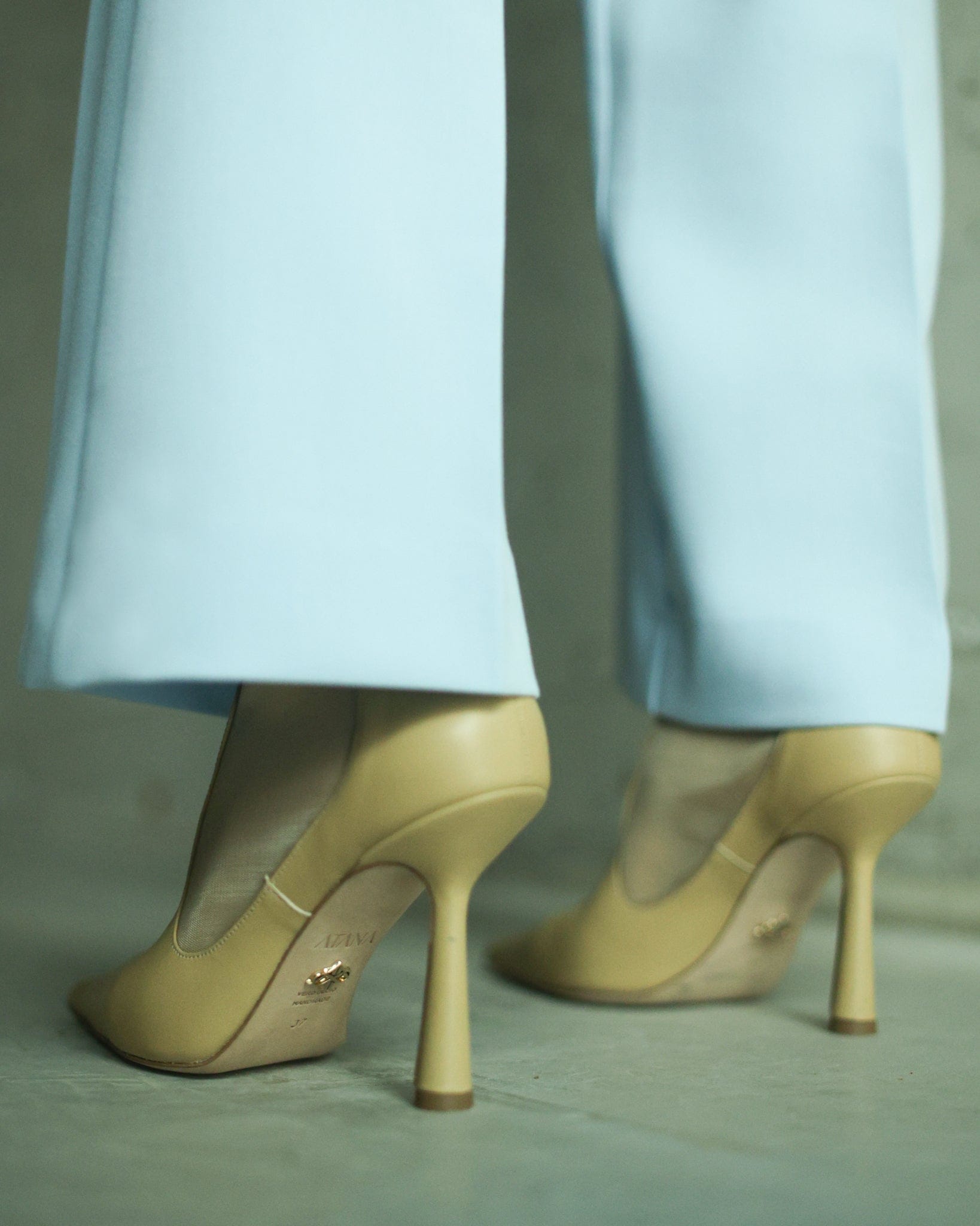 Anna Boot 95 Wheat Leather in Beige made by ATANA