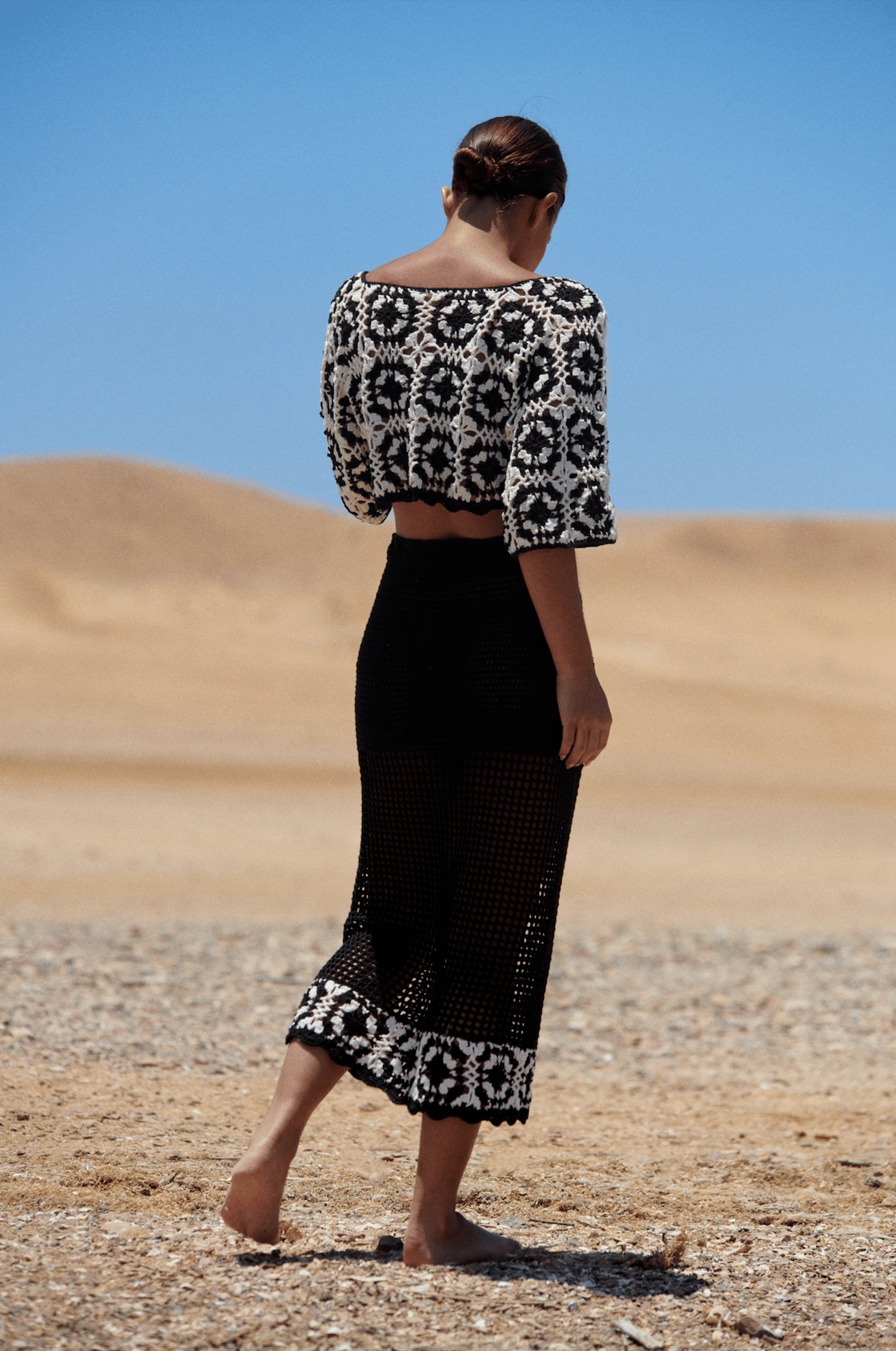 Mi Niña Skirt - Black in Black made by Peregrina