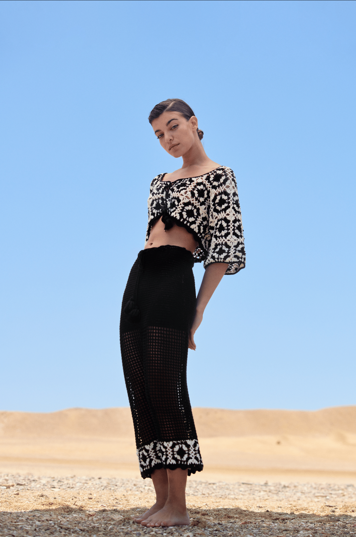 Mi Niña Skirt - Black in Black made by Peregrina