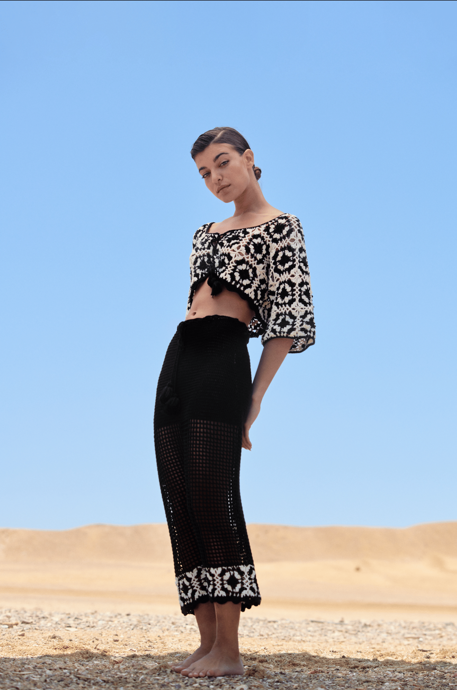 Mi Niña Skirt - Black in Black made by Peregrina