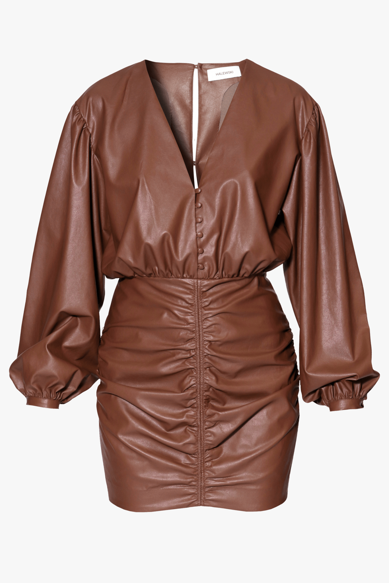 Dress Trudy Orange Brown made by HALEWSKI