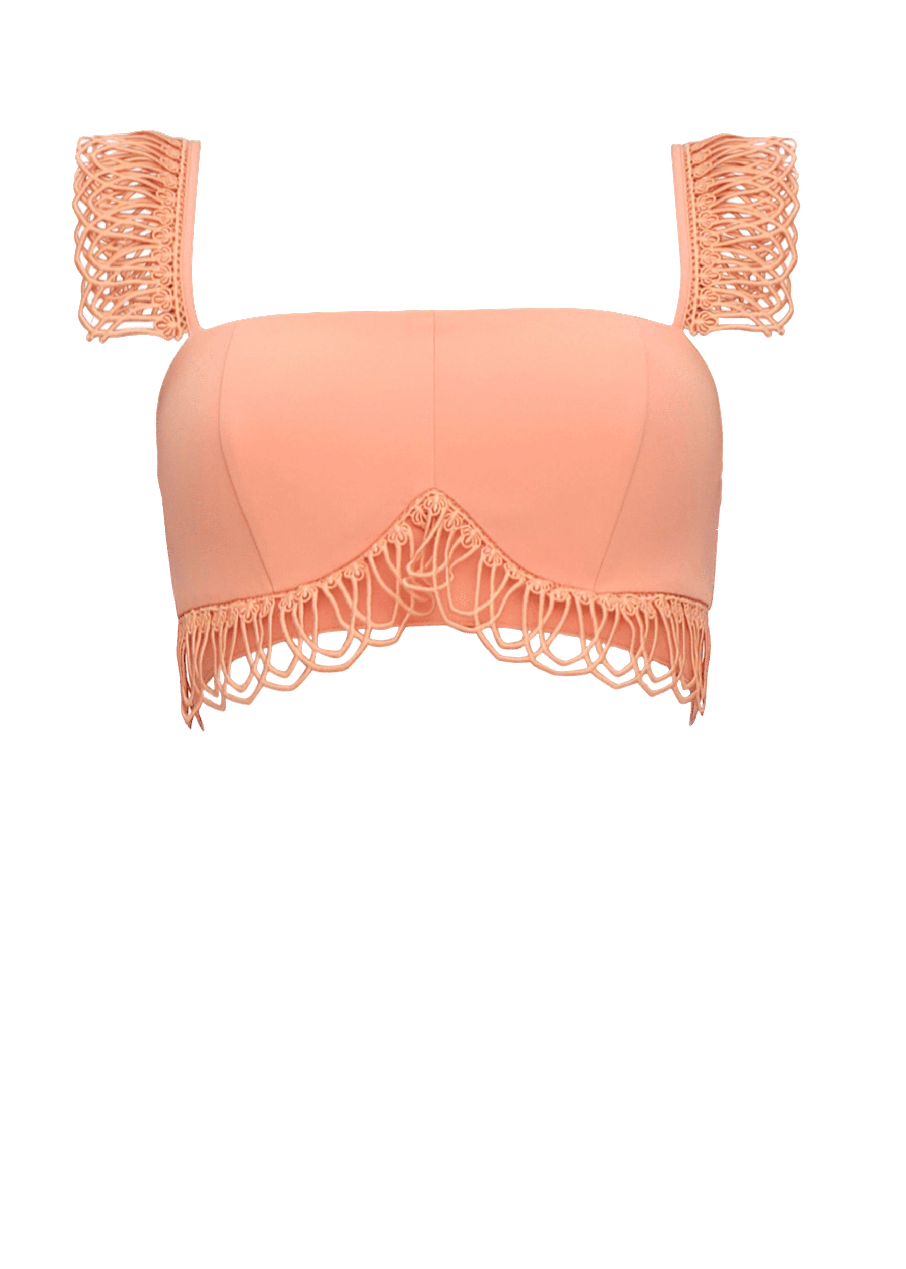 RIZO CROP TOP - POWDER PEACH made by Andrea Iyamah