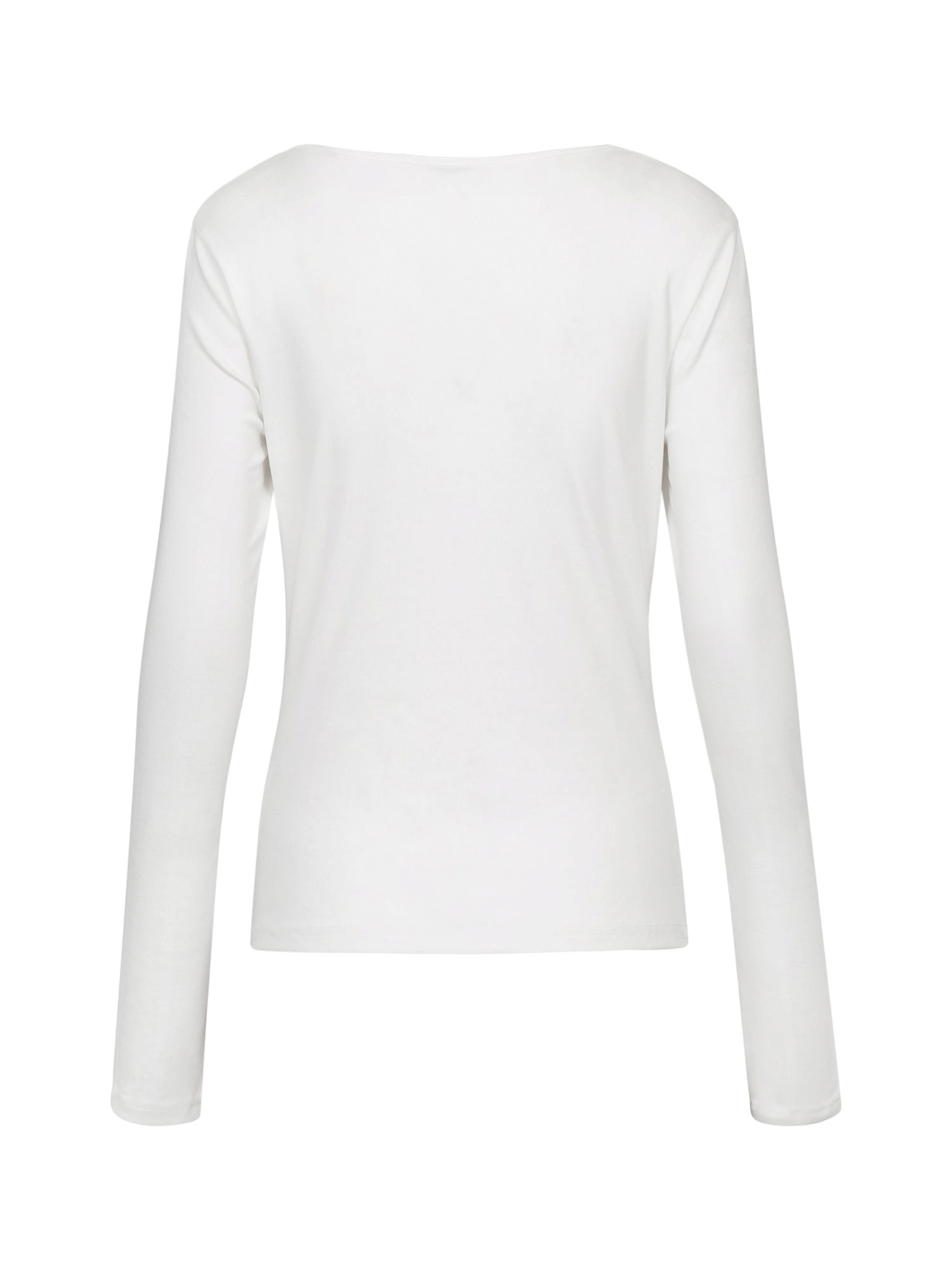 WHITE TWISTED LONG JERSEY SLEEVE TOP made by YIBRI