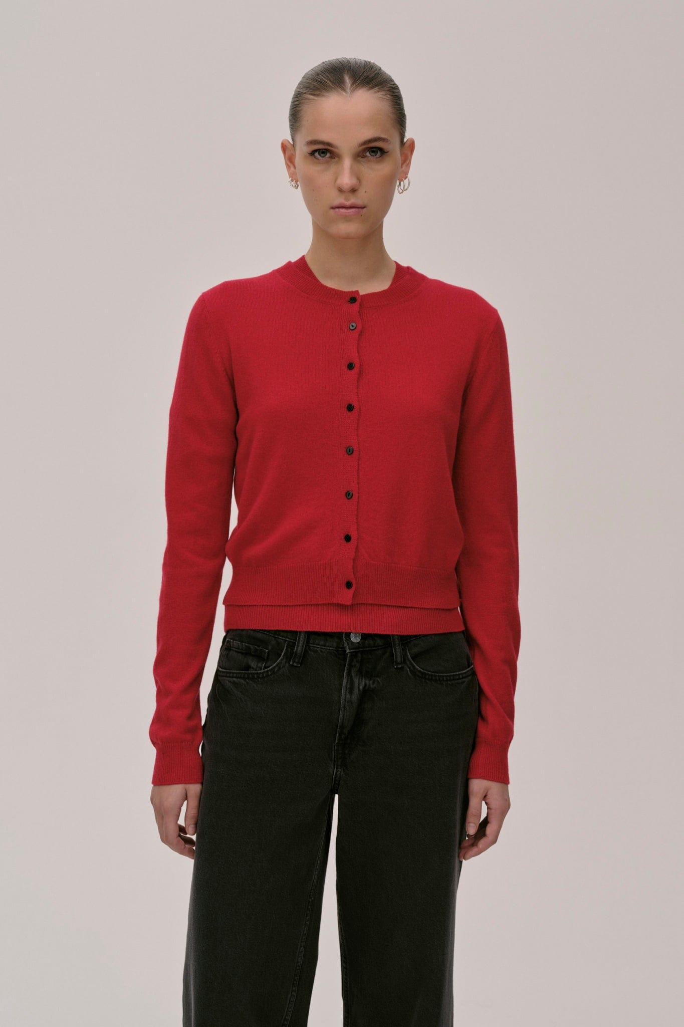 Roselle Knit Cardigan - Red made by HERSKIND