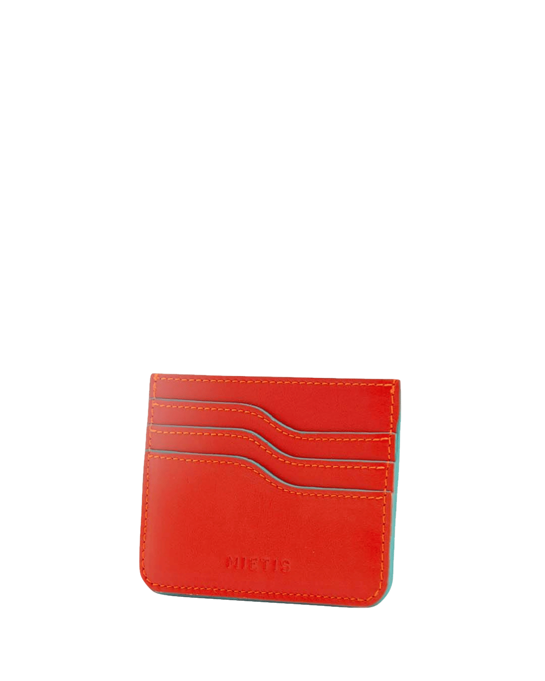 Cardholder Orange in Red made by Mietis
