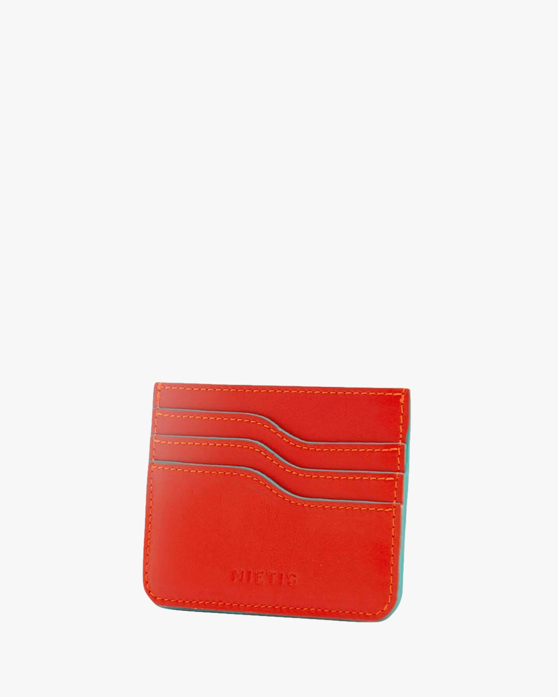 Cardholder Orange in Red made by Mietis