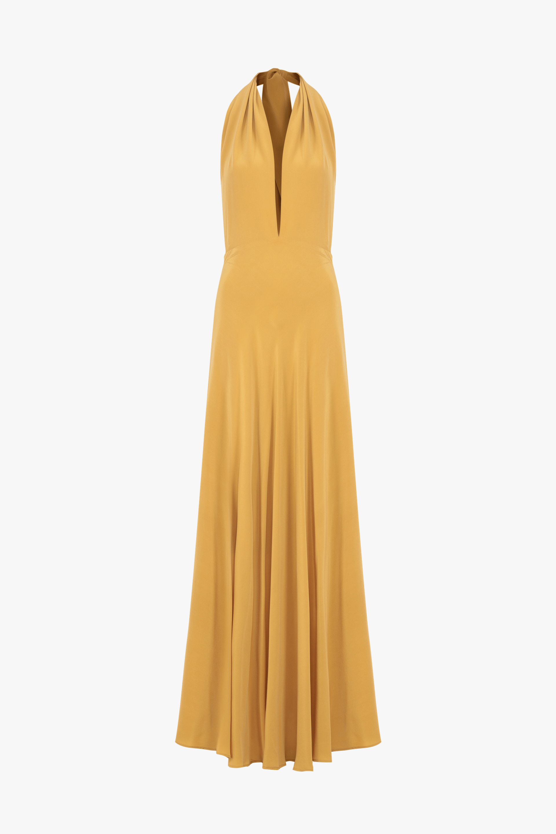 Long silk dress - Eden Yellow made by MORACÉE