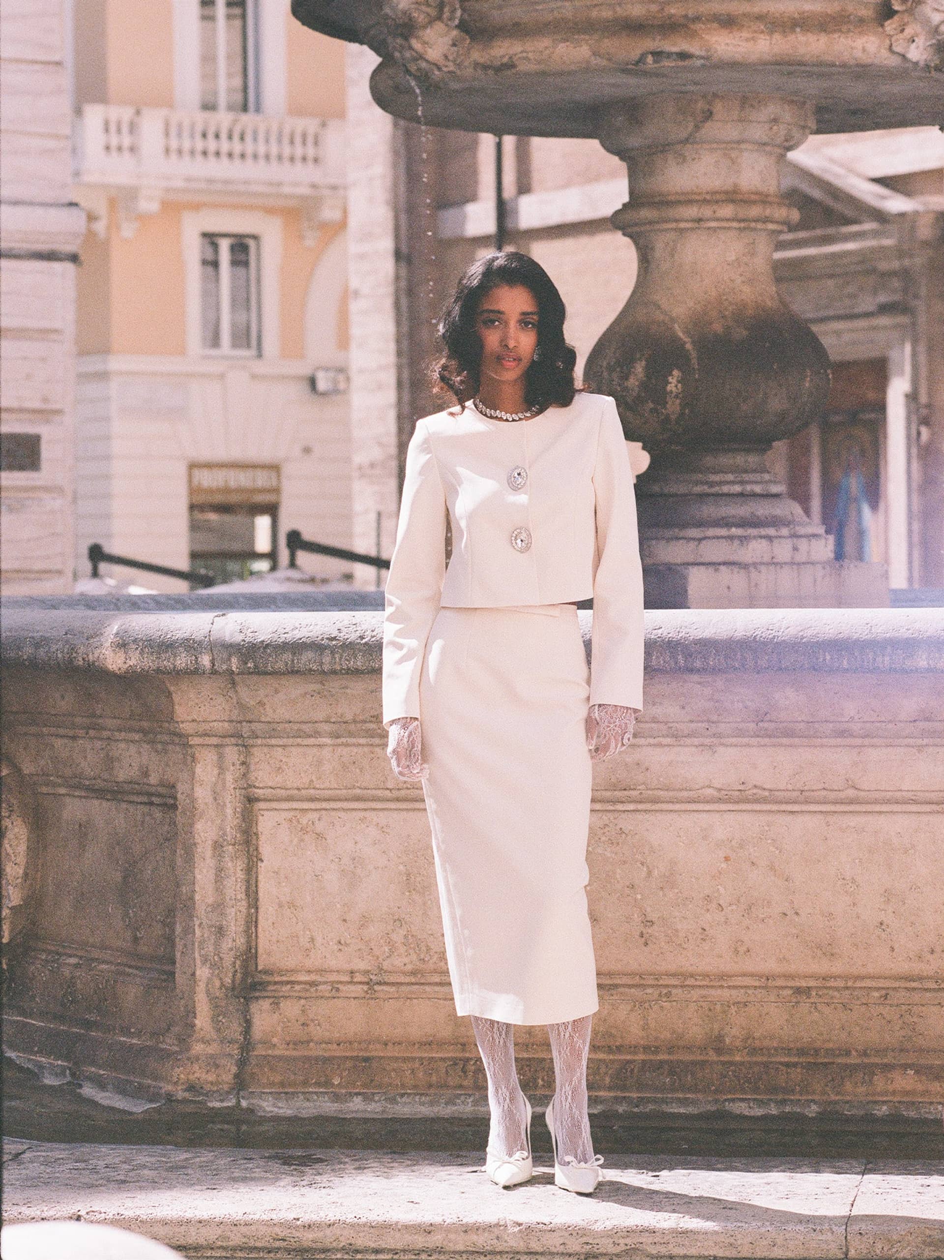 Claira Coat (Off White) made by Nana Jacqueline