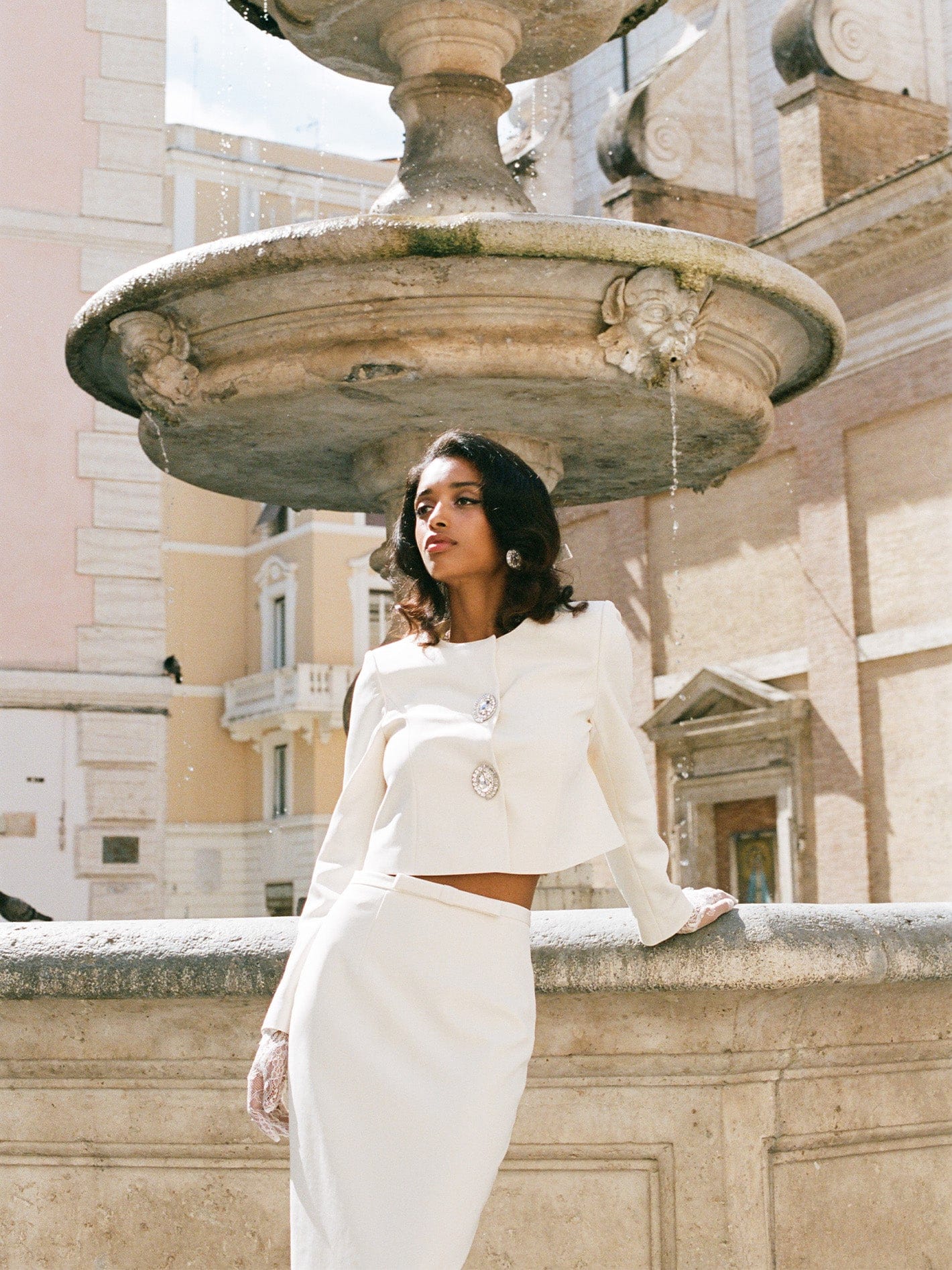 Claira Coat (Off White) made by Nana Jacqueline