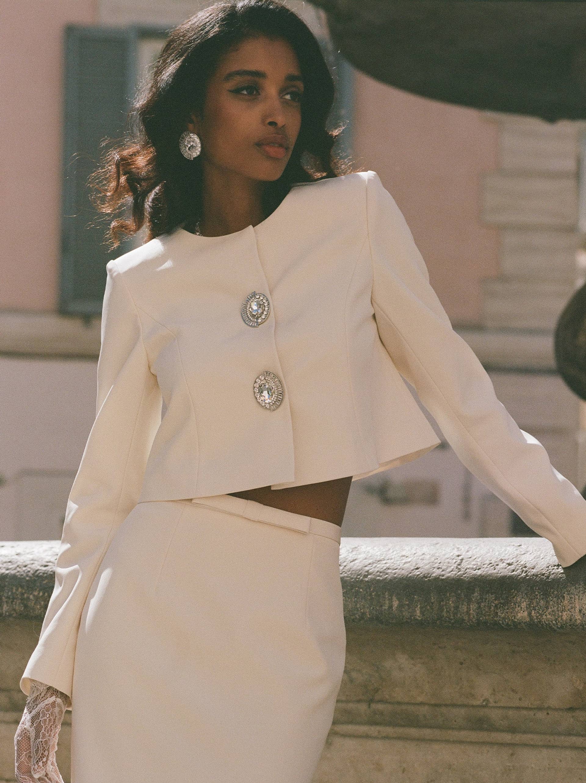 Claira Coat (Off White) made by Nana Jacqueline