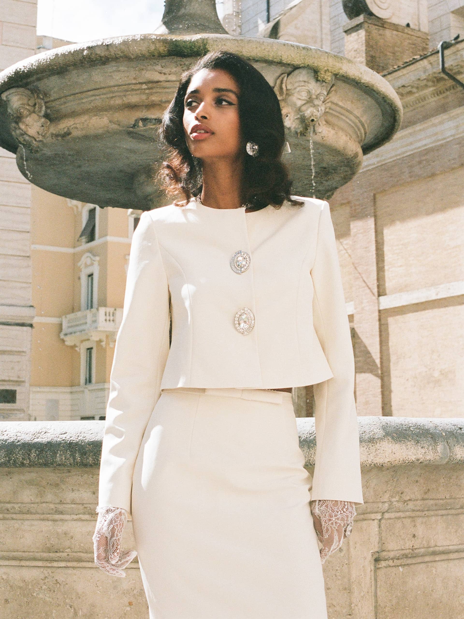 Claira Coat (Off White) made by Nana Jacqueline