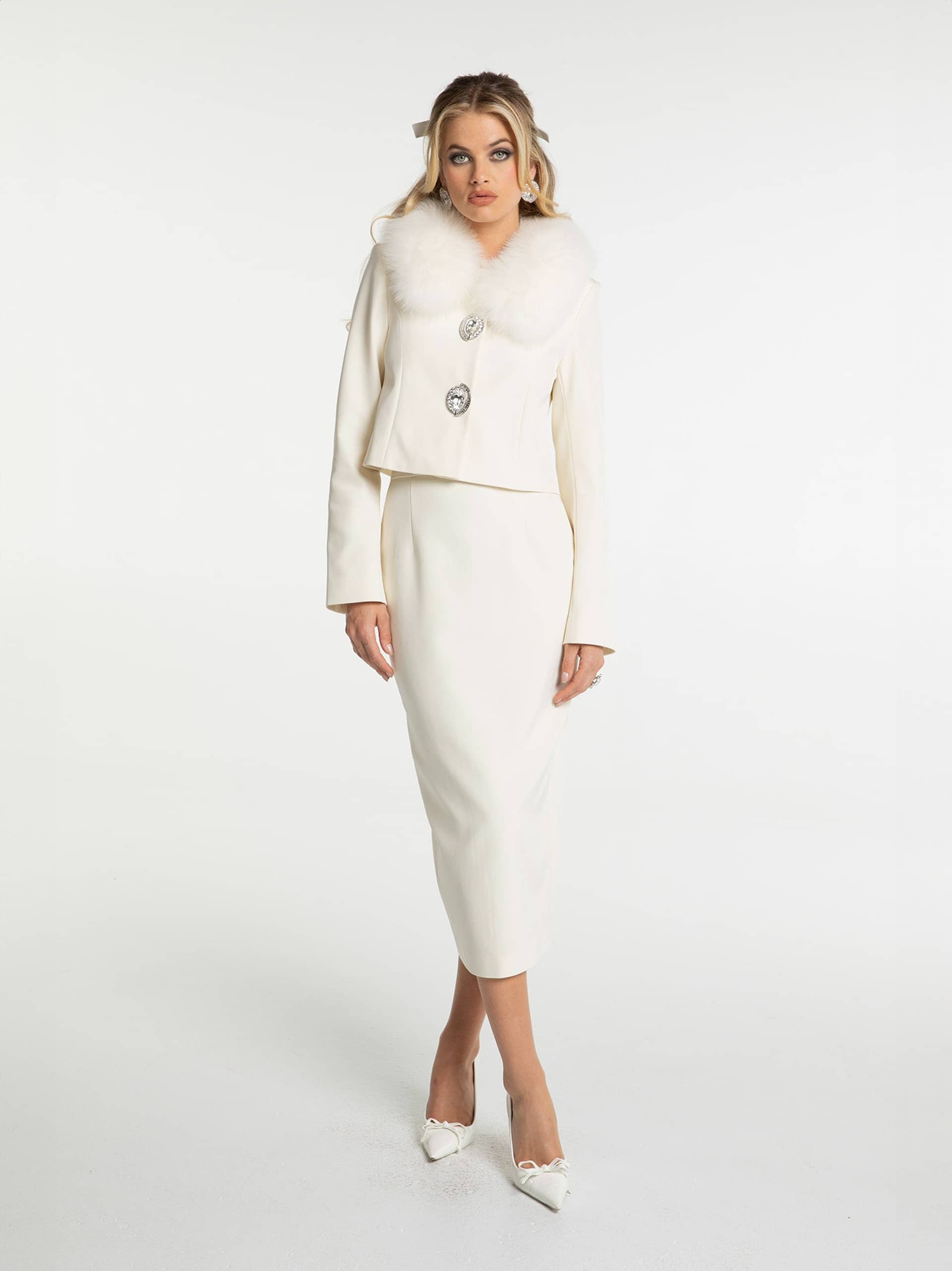 Claira Coat (Off White) made by Nana Jacqueline