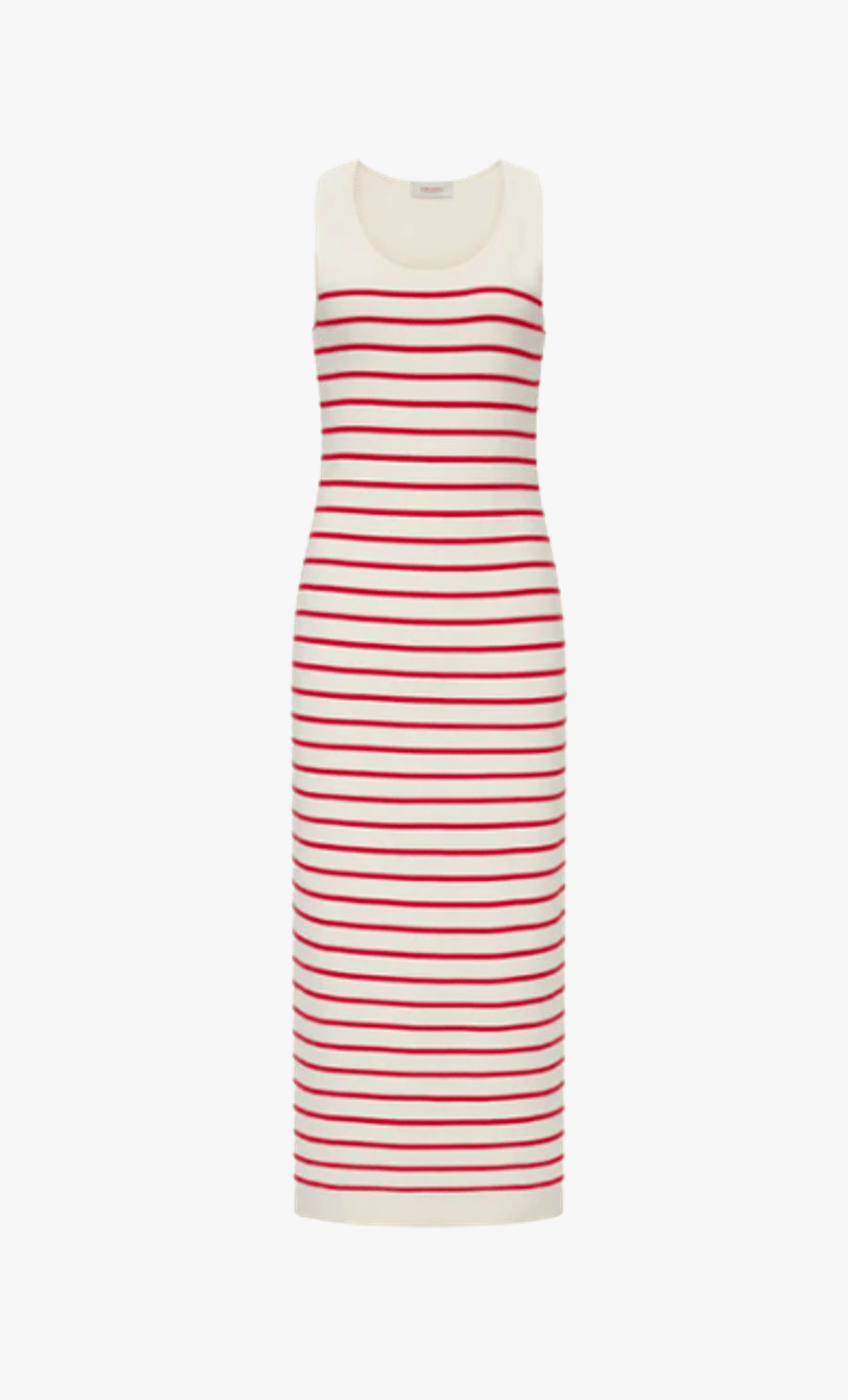 STRIPED TANK DRESS in Red made by CRUSH Collection