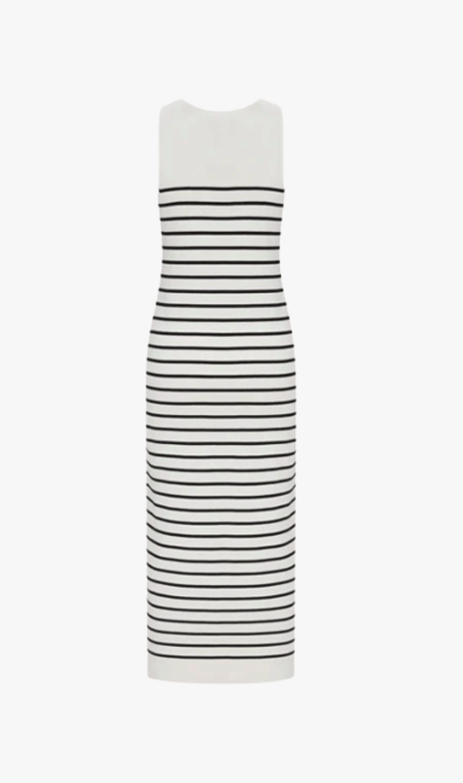 STRIPED TANK DRESS in Black made by CRUSH Collection