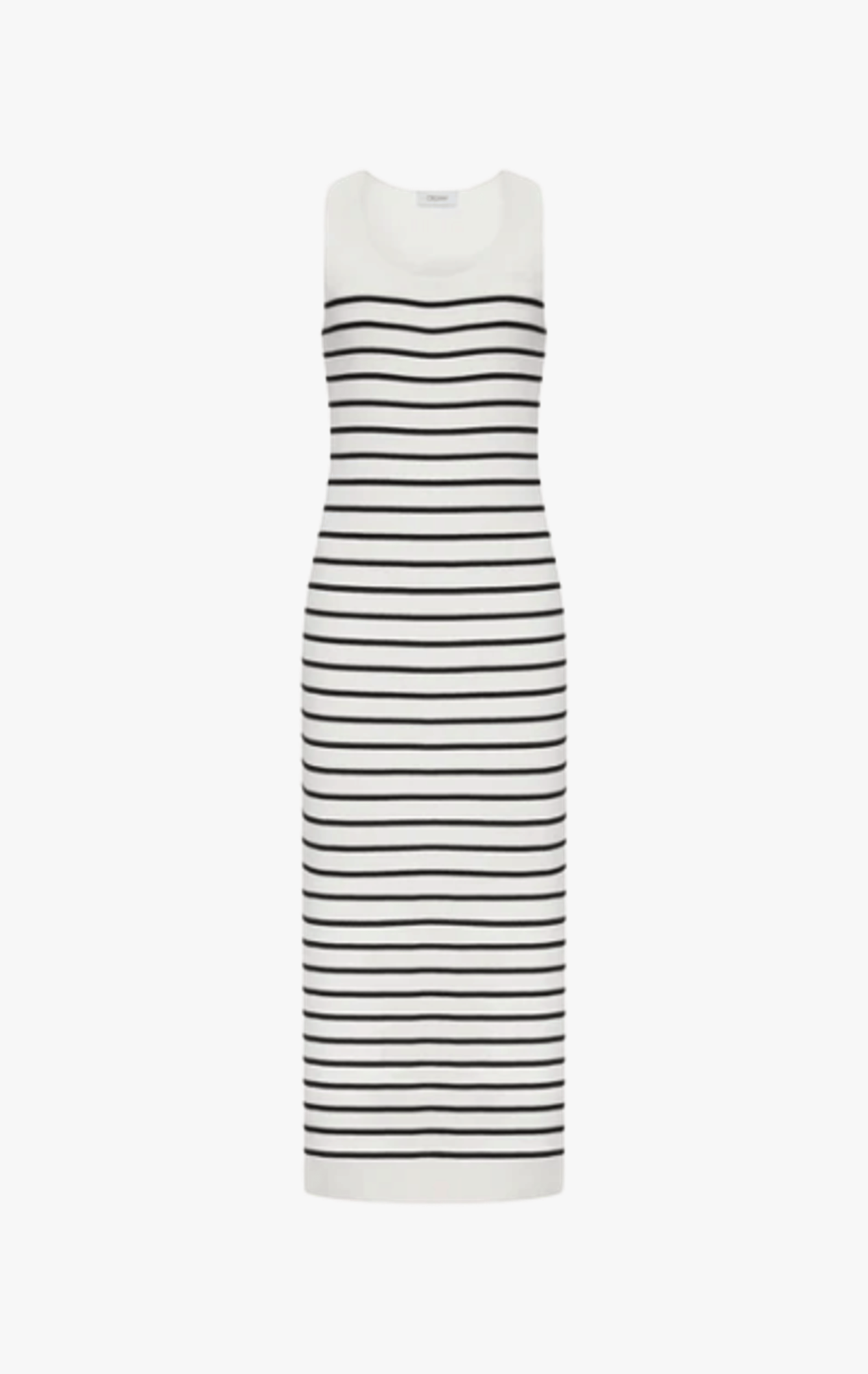 STRIPED TANK DRESS in Black made by CRUSH Collection
