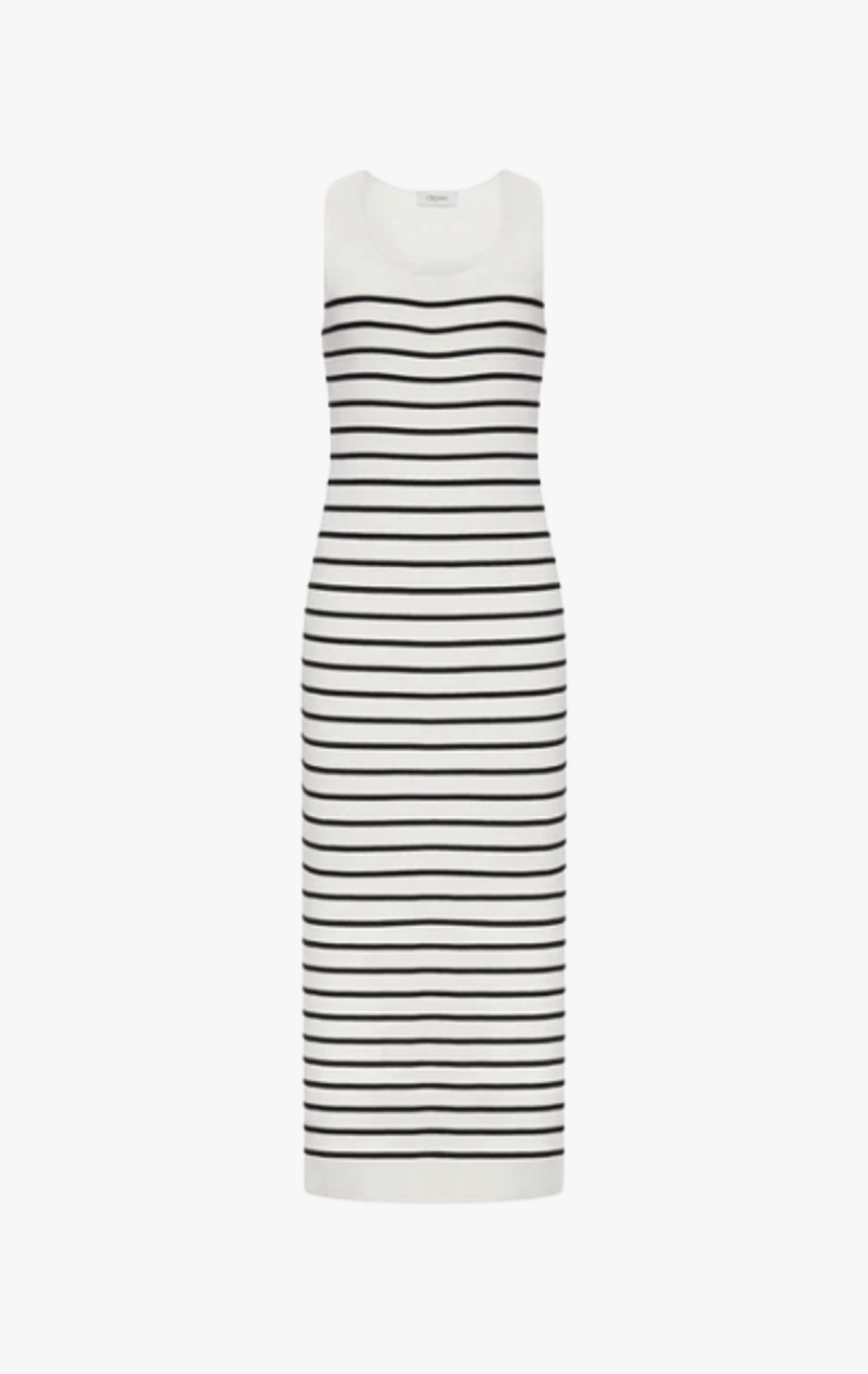 STRIPED TANK DRESS in Black made by CRUSH Collection