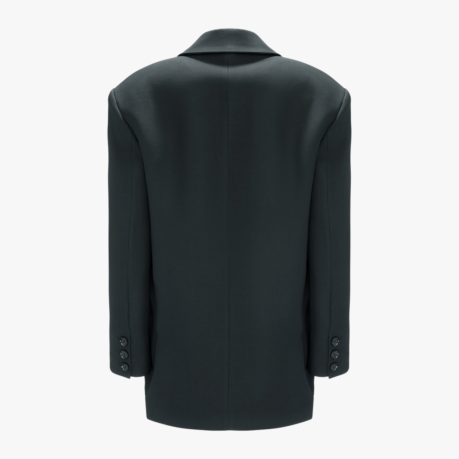 Longline Oversize Blazer In Black made by YAVORSKA