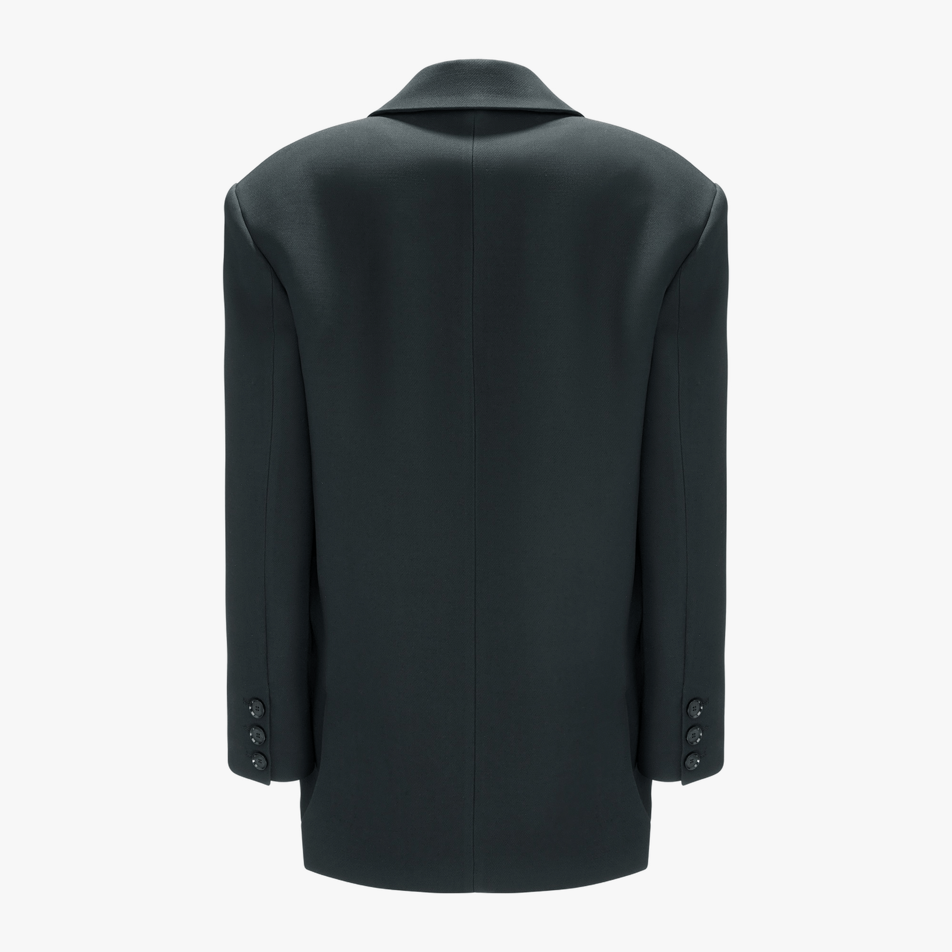 Longline Oversize Blazer In Black made by YAVORSKA