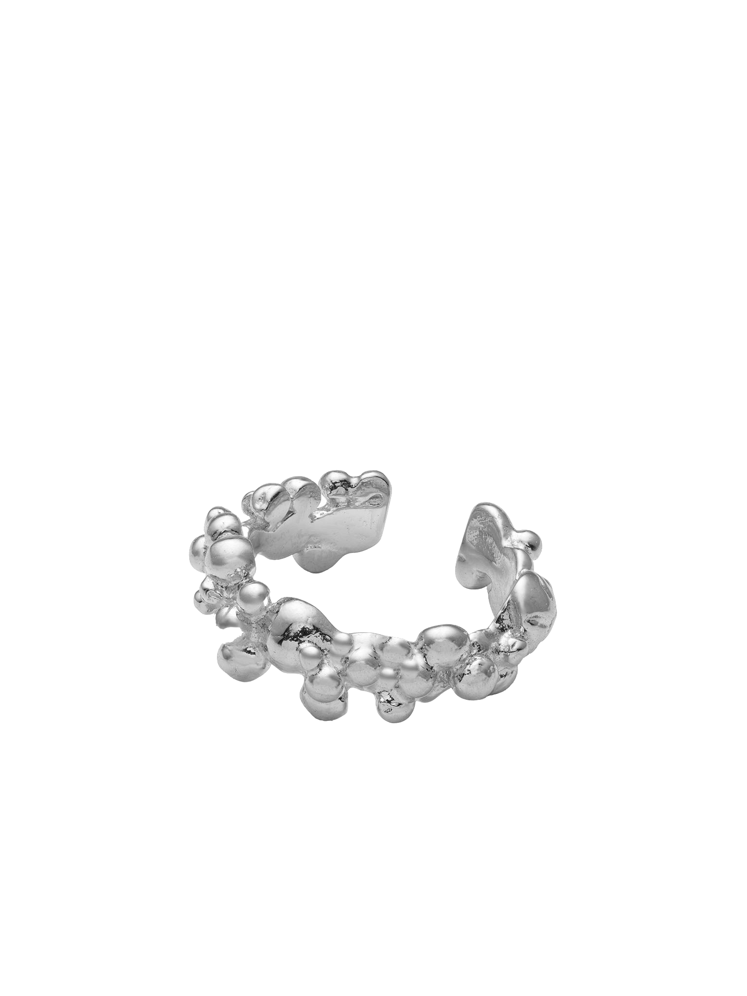 Céleste Deux Ear Cuff Silver made by Eva Remenyi