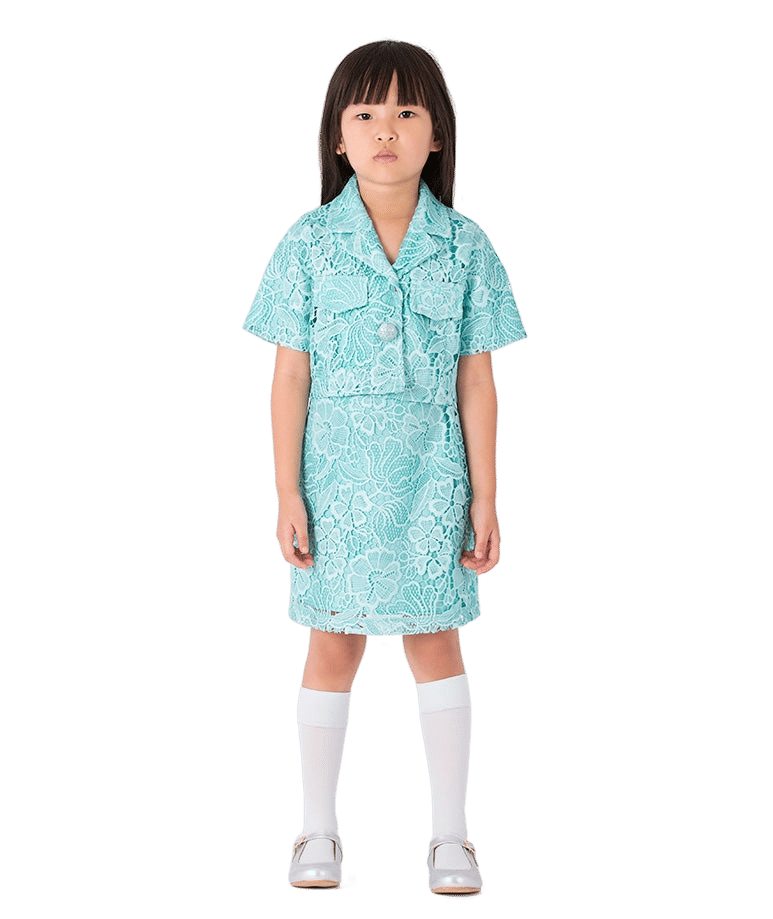 Floral Lace Girls Outfit | 2 Pieces made by Mama Luma